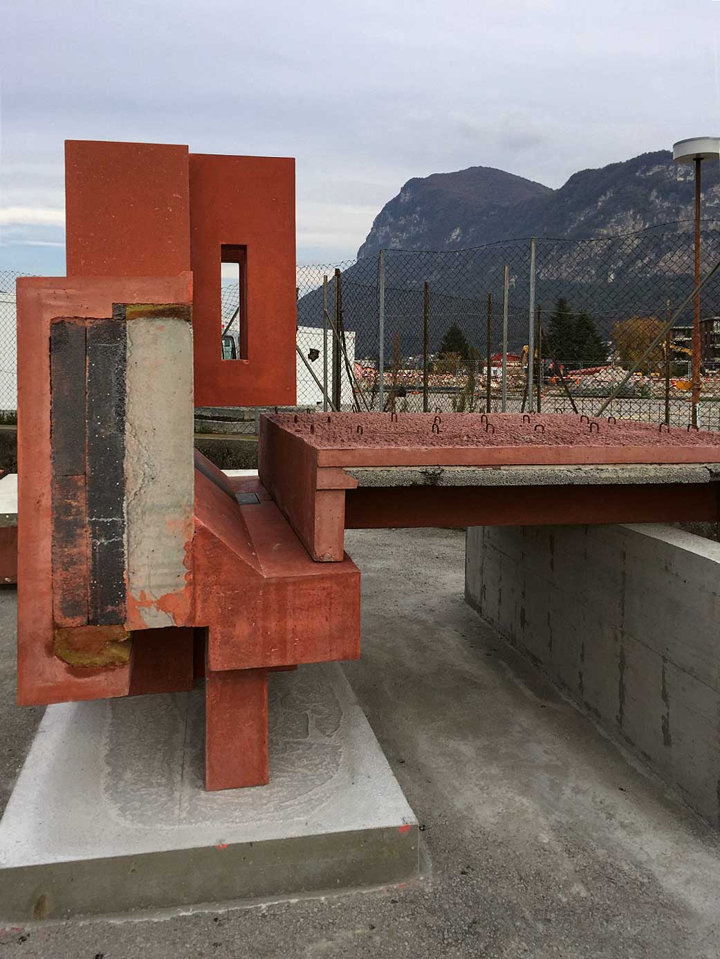 Mock-up per il Campus SUPSI, Mendrisio, Bassi Carella Marello Architectes