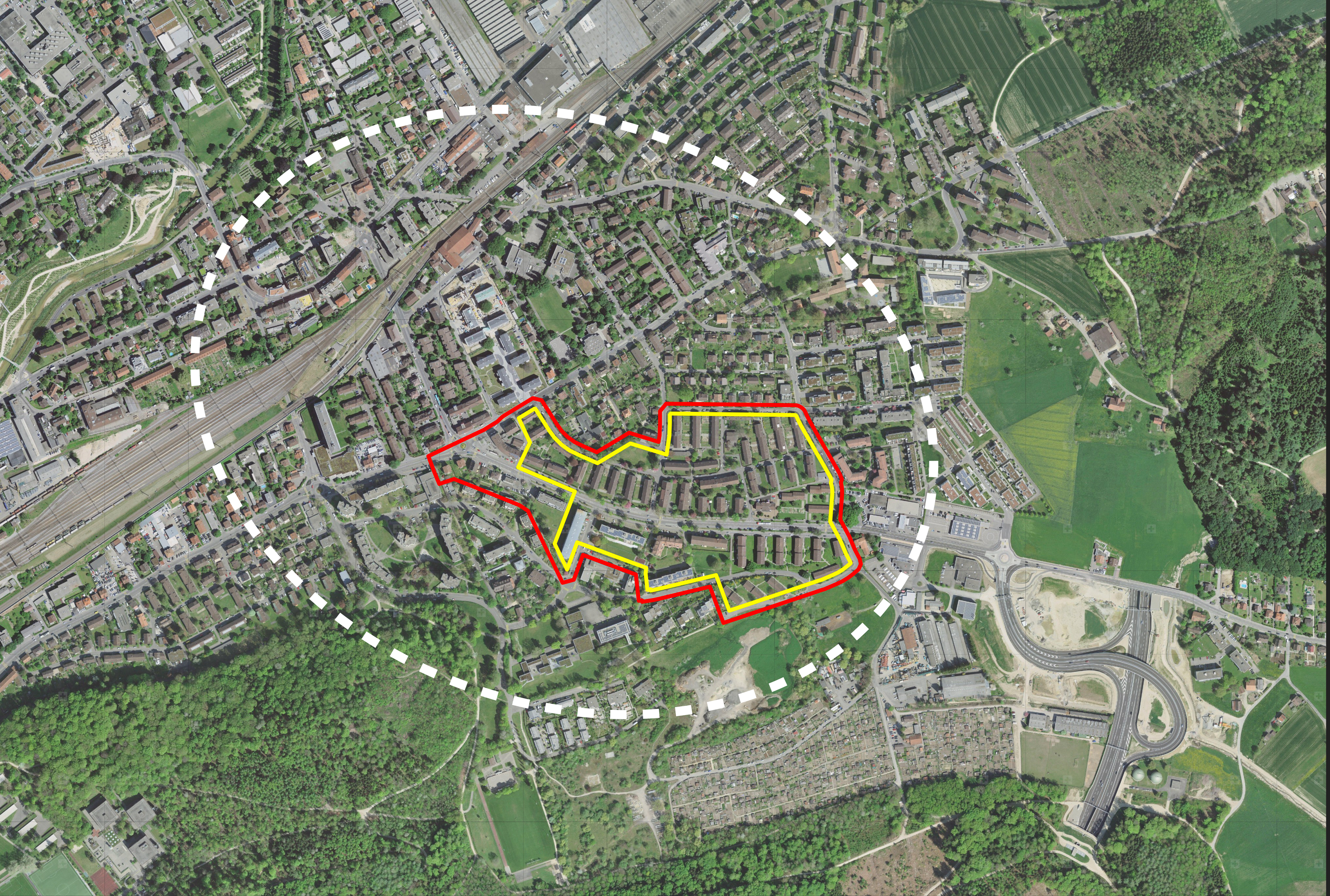 Plan du site de Bienne