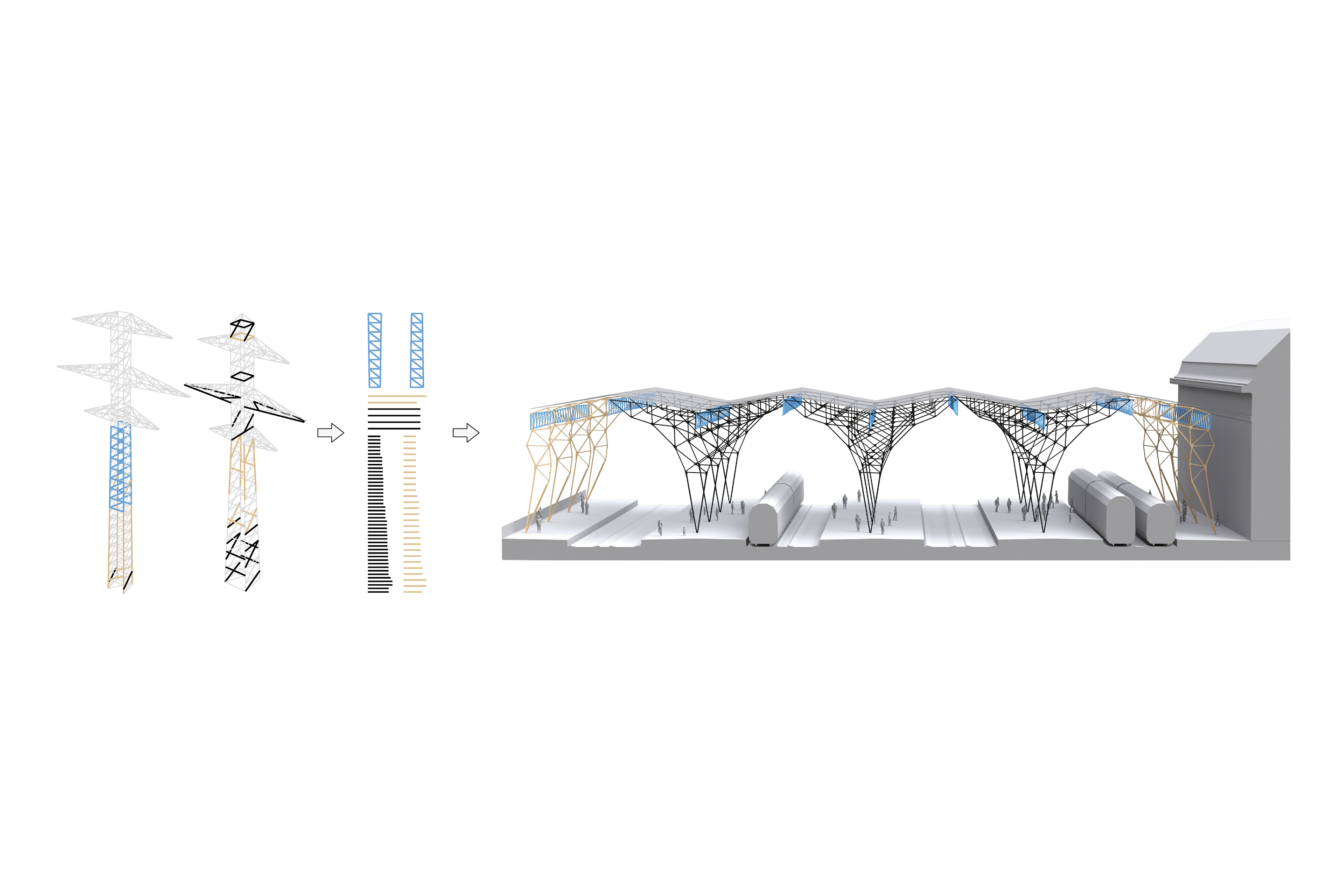 Kreislaufwirtschaft-Structural-Xploration-Lab-Stahltraeger