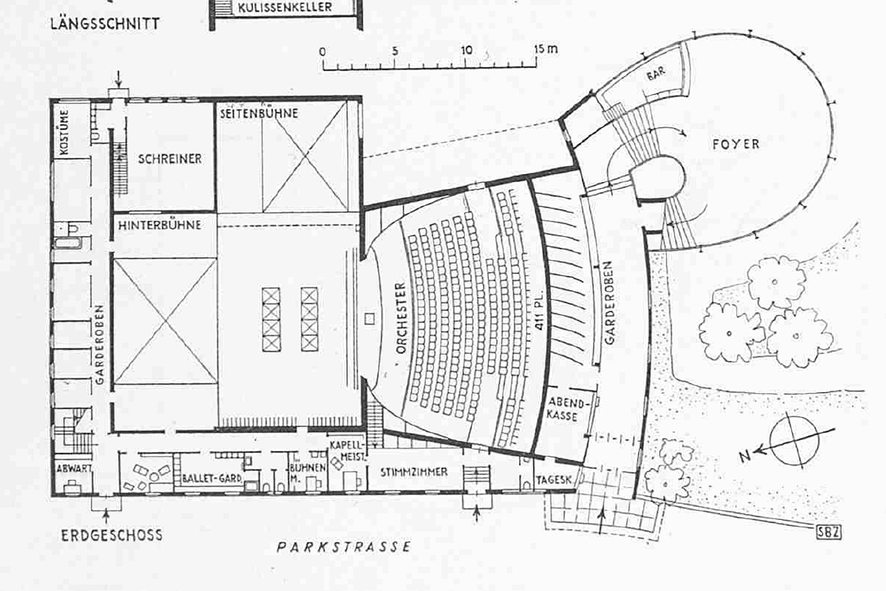 Kurtheater-Baden-Wettbewerb-1940-Grundriss-EG