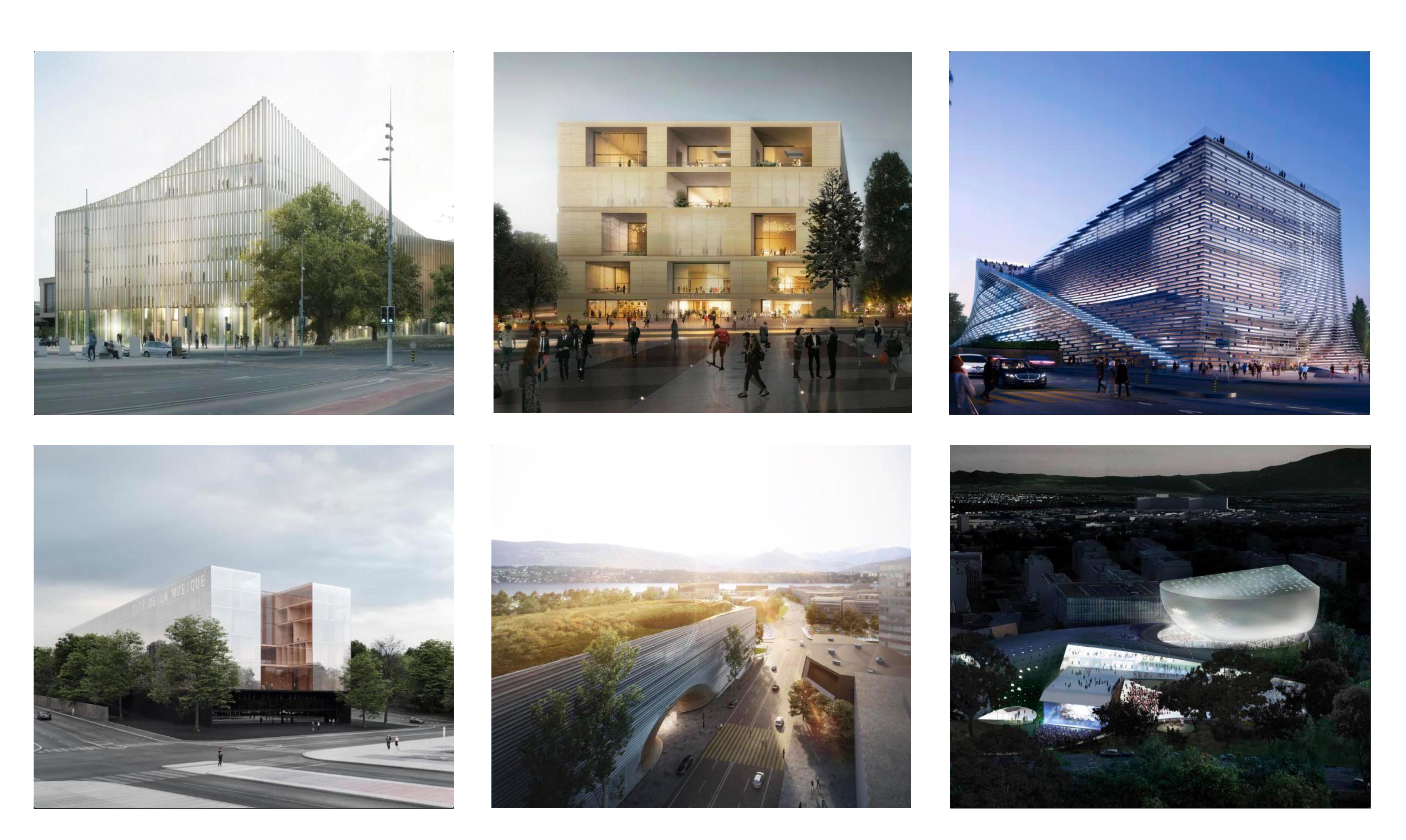 La cité de la musique: les six projets primés