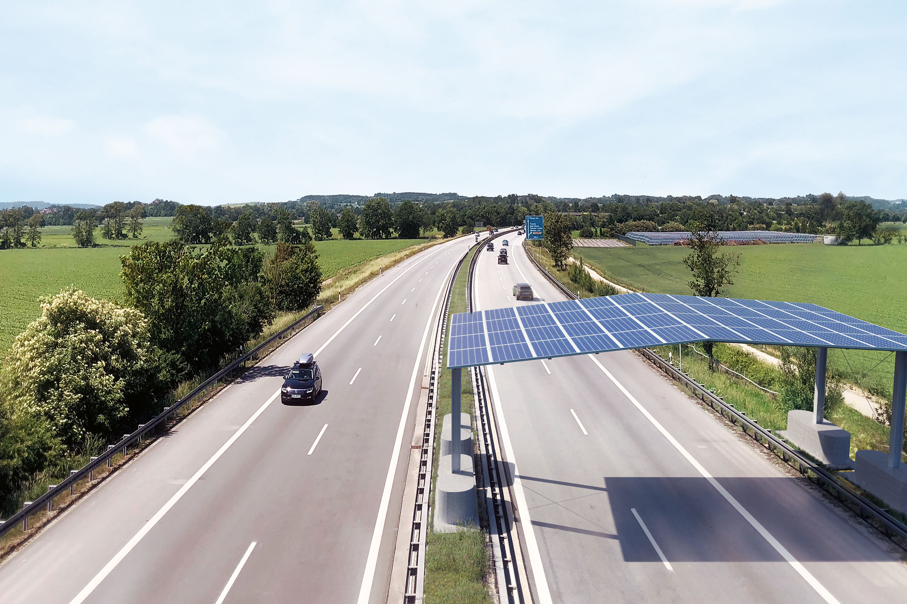 Nationalstrassennetz-Visualisierung-Solardach