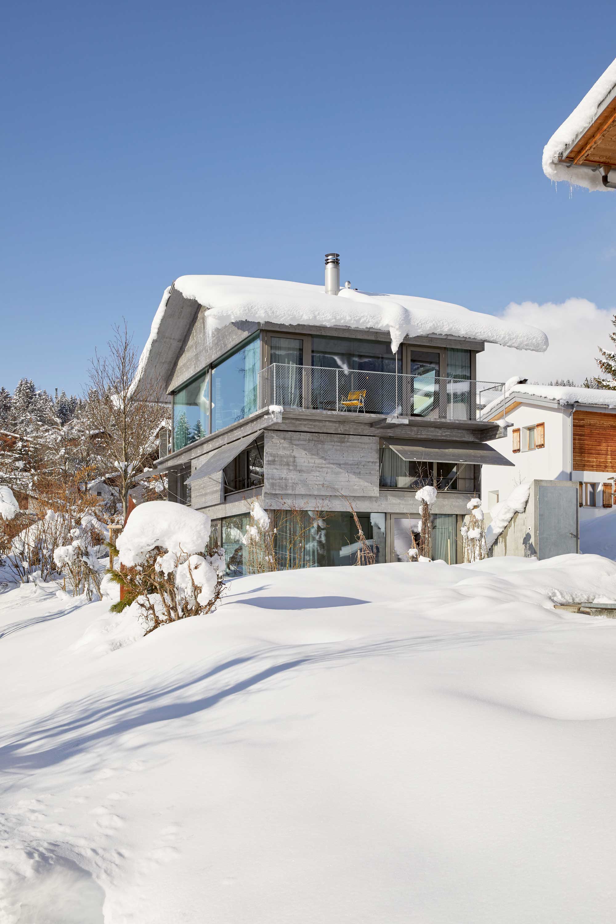 Menzione, Premio Beton 2021 – La casa bifamiliare flessibile Sulten a Flims di Nickisch Walder