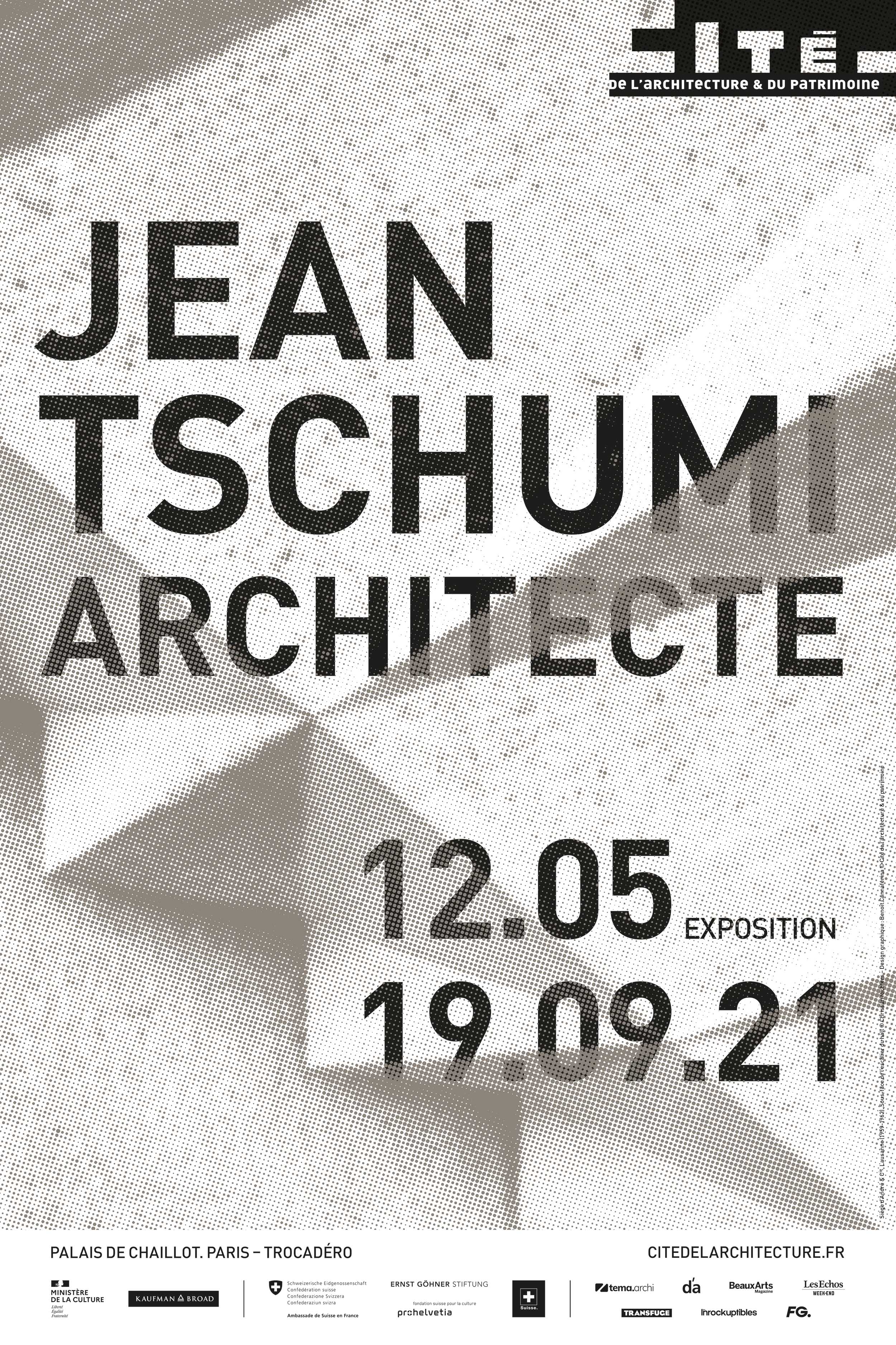 Jean-Tschumi, architecte - Affiche de l'exposition