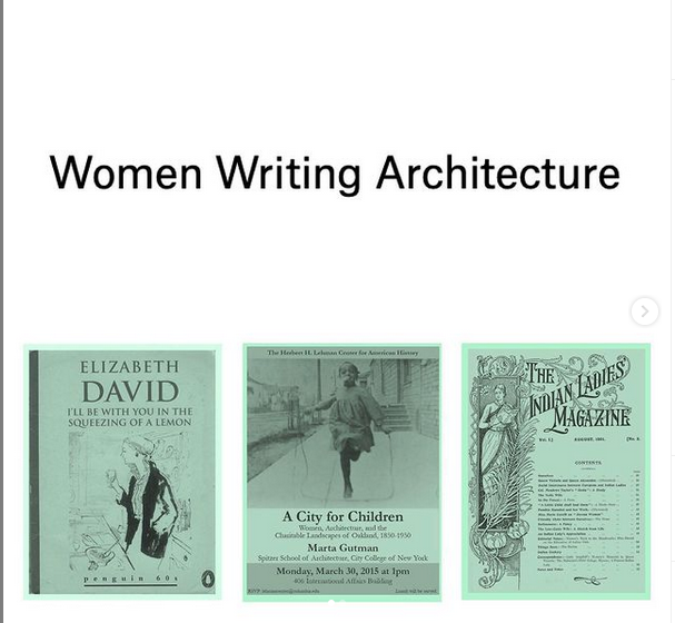 Women Writing Architecture