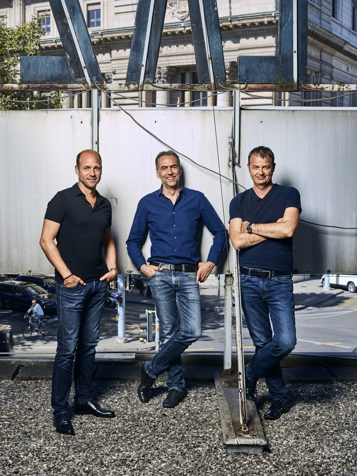 Oscar Frisk, François de Marignac et Christophe Pidoux, fondateurs du bureau FdMP en 2014