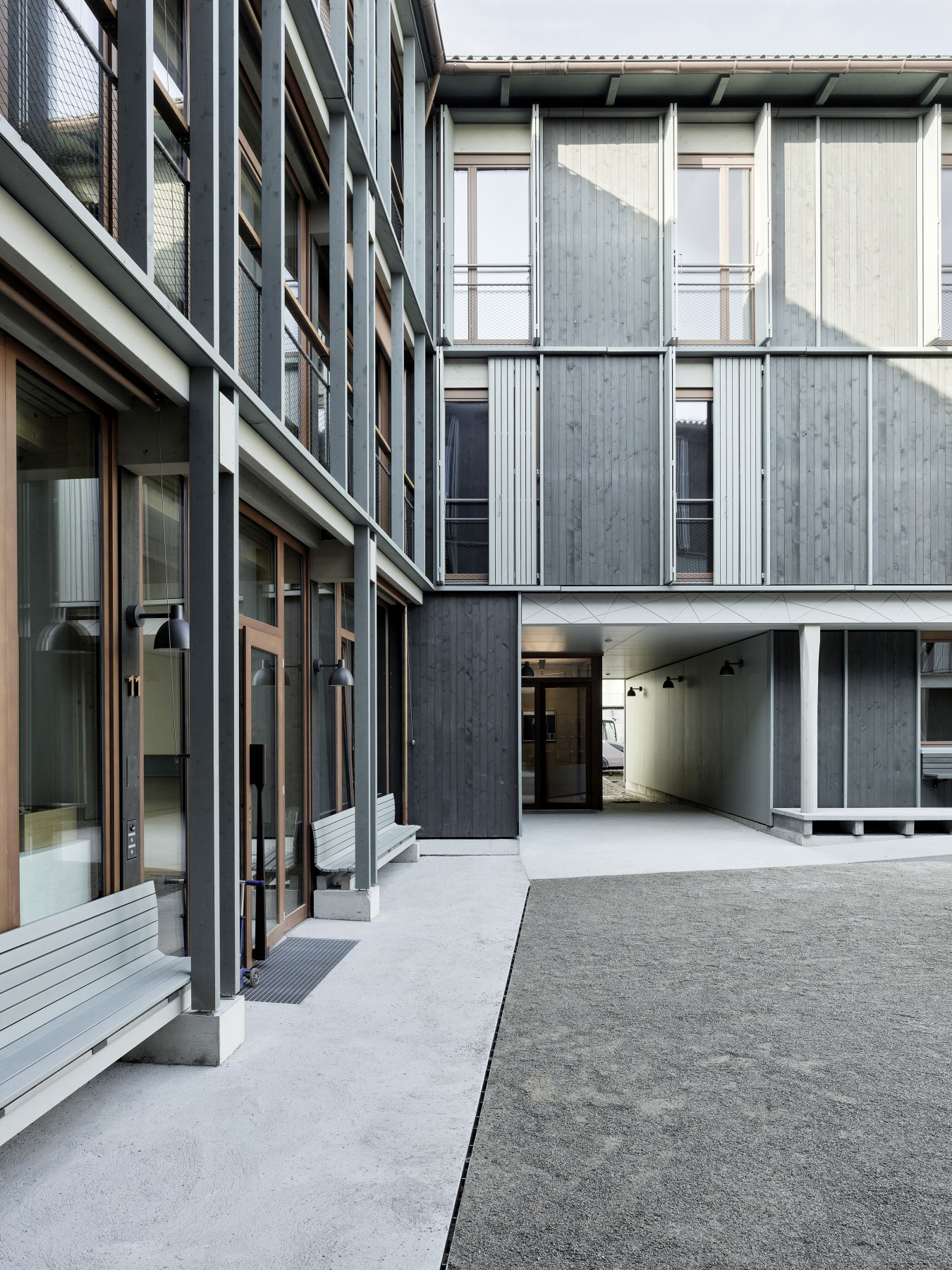 Der neue Wohnhof: ein «Möglichkeitsfeld» für das ganze Quartier.