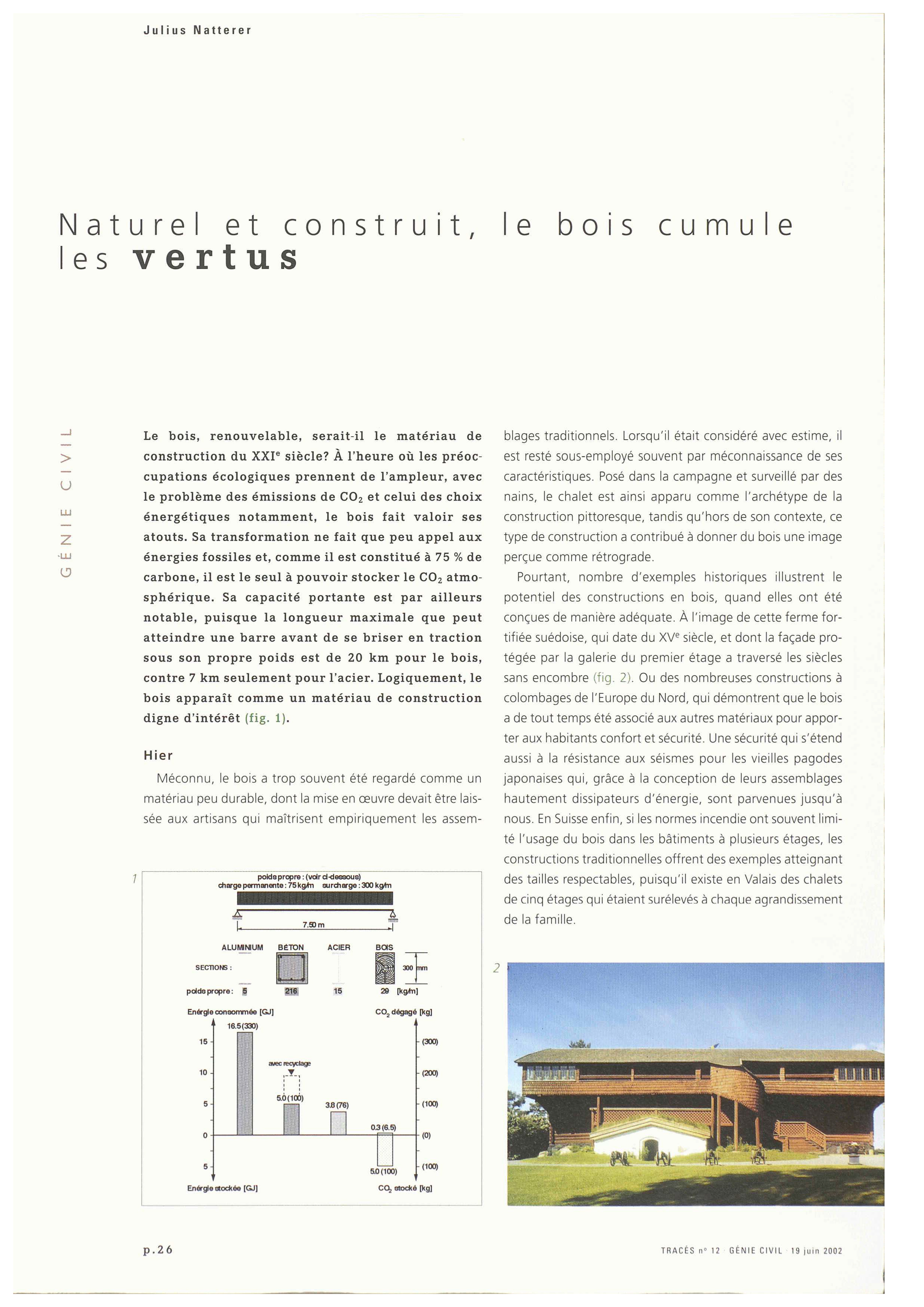 Article de Julius Natterer paru dans le Tracés 12/2002