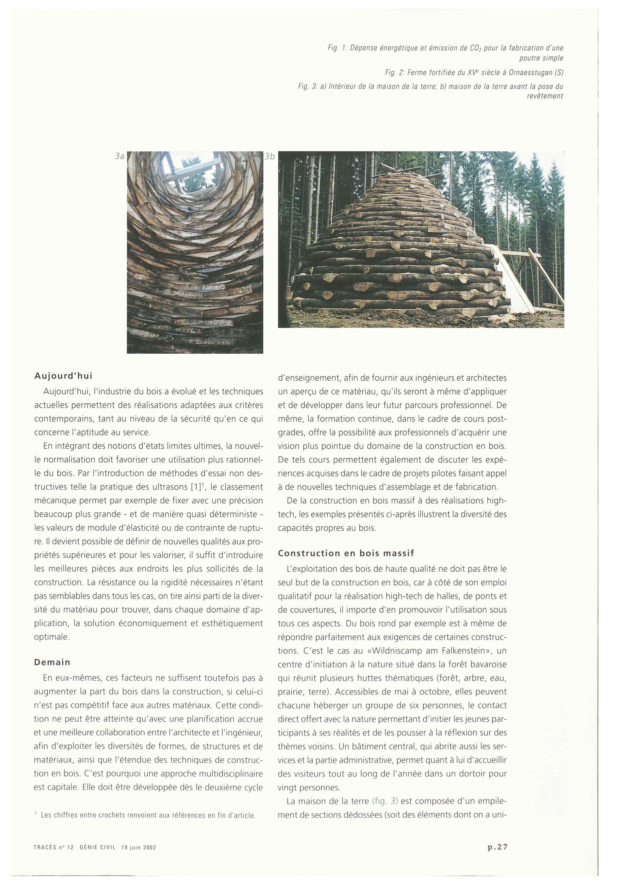 Article de Julius Natterer paru dans le Tracés 12/2002