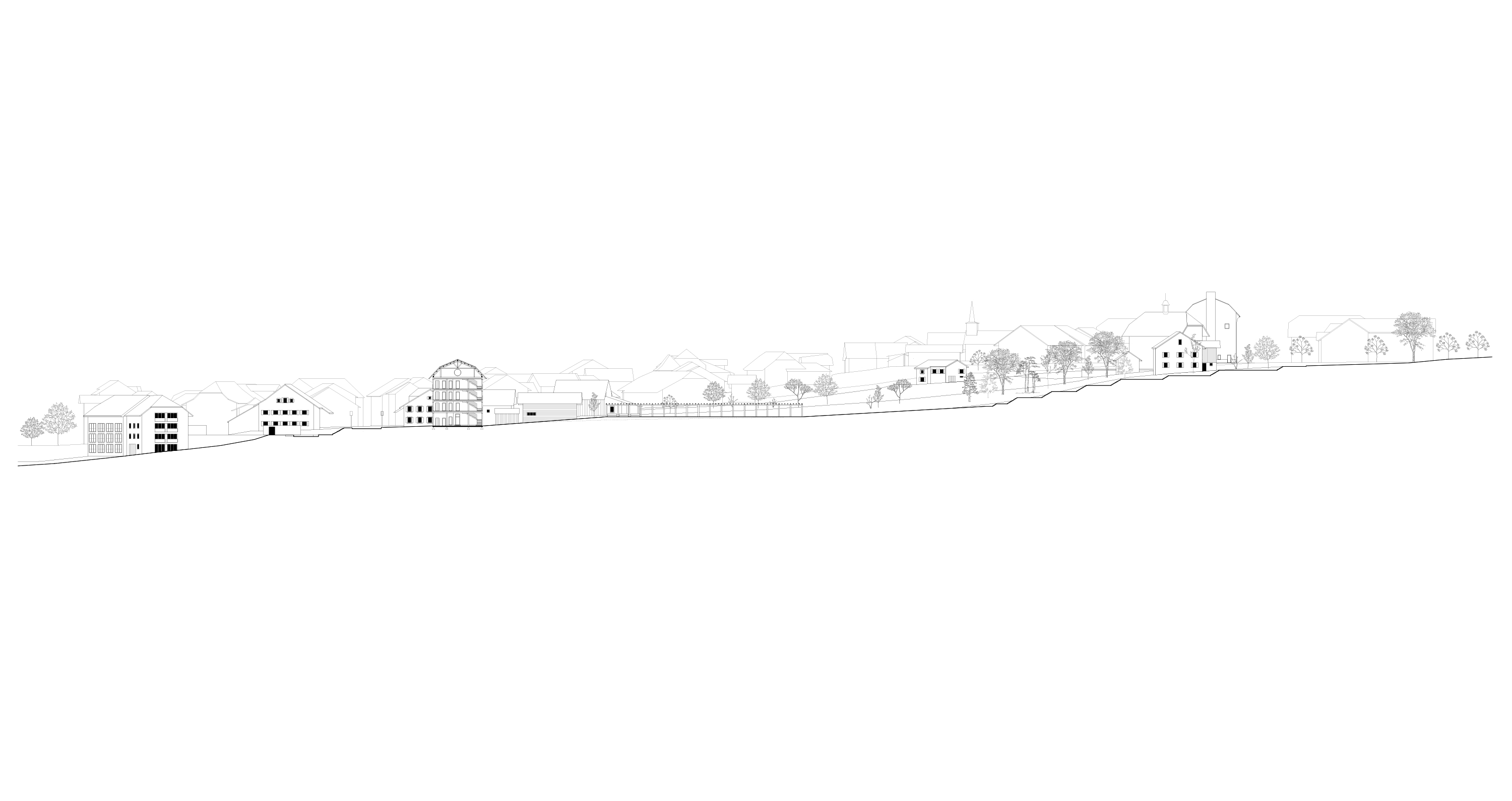 Clea di Martino : EXIT URBS – Logement collectif à Romanel-sur-Lausanne, Vaud, projet de master EPFL 2021