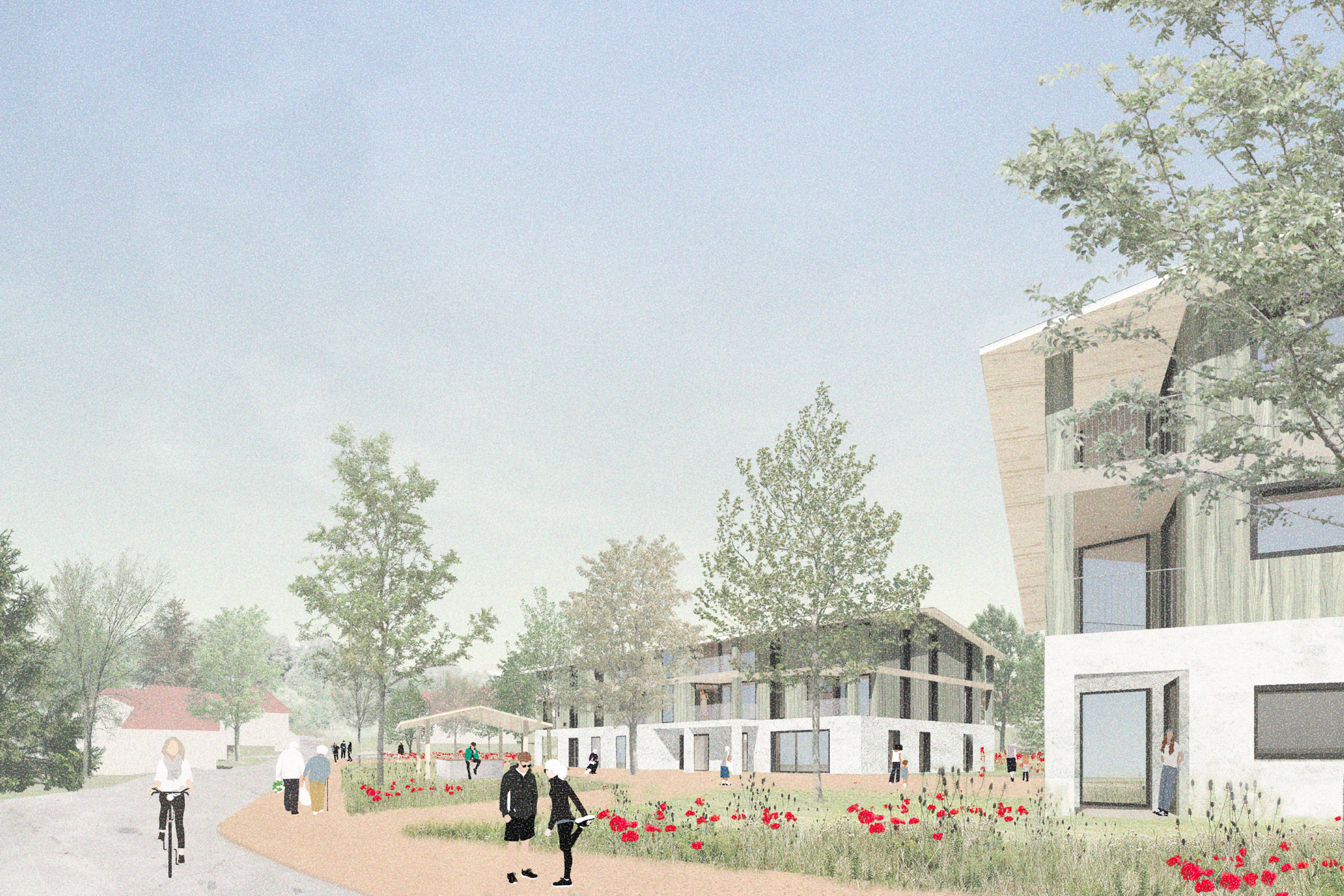Visualisation  du futur quartier  du Closalet