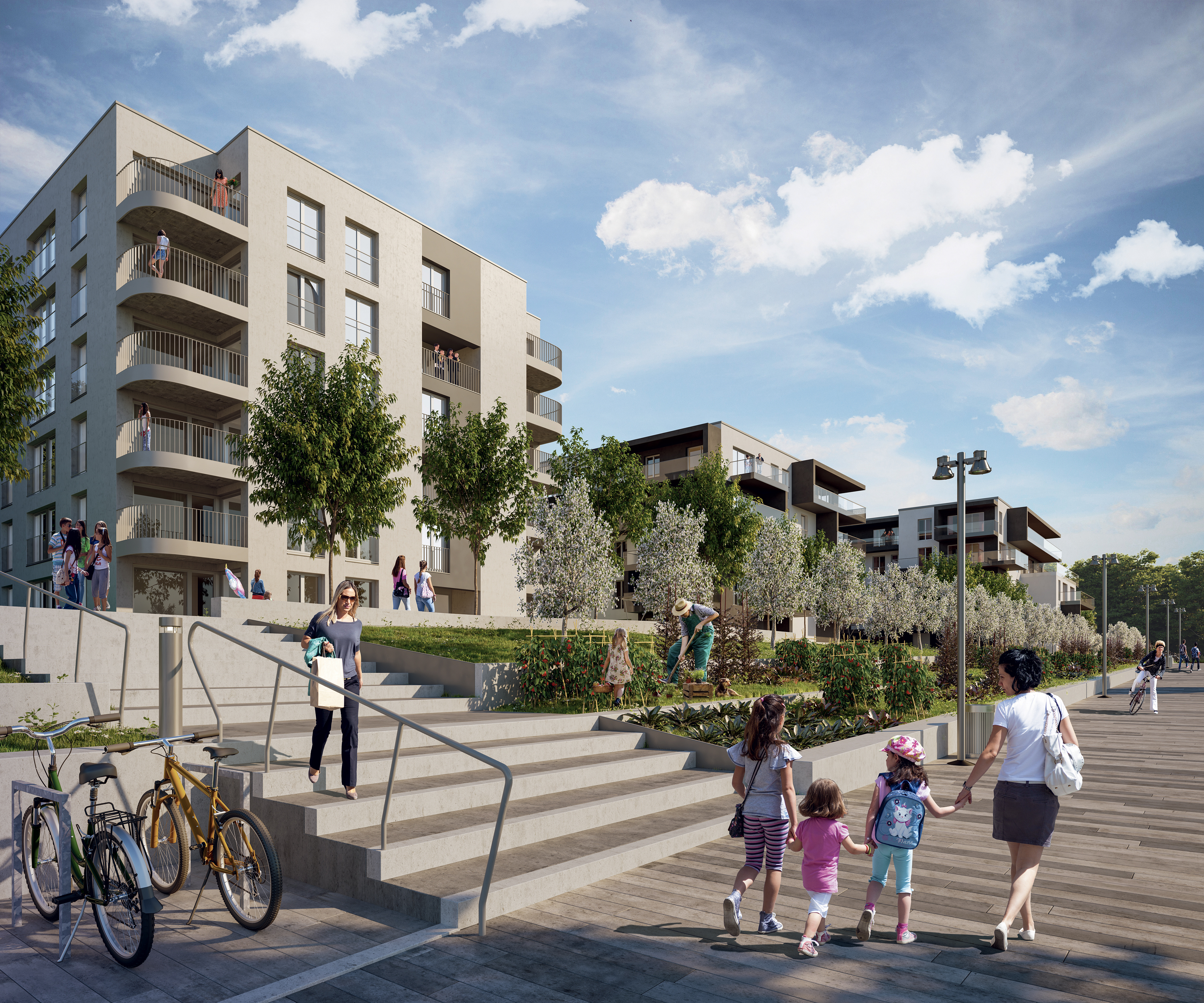 Visualisation  du quartier Églantine