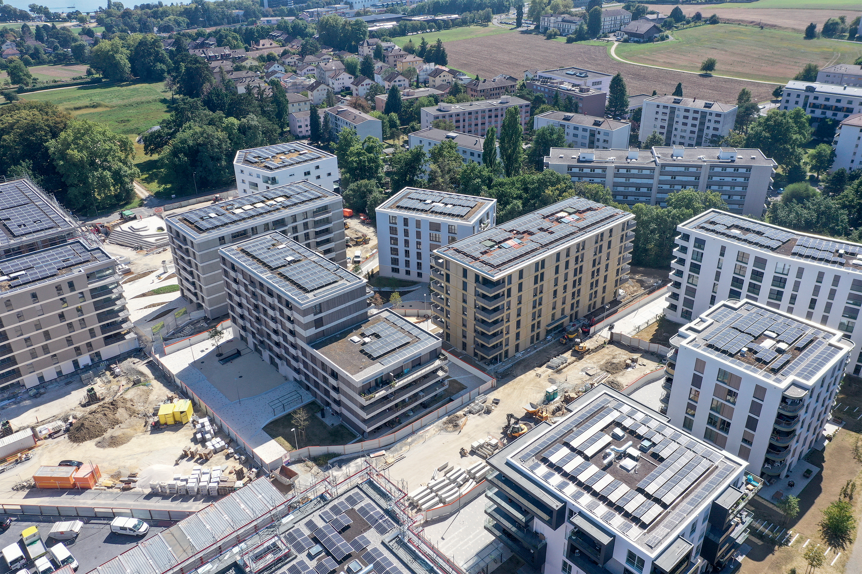 Chantier du quartier Églantine  (Losinger Marazzi)