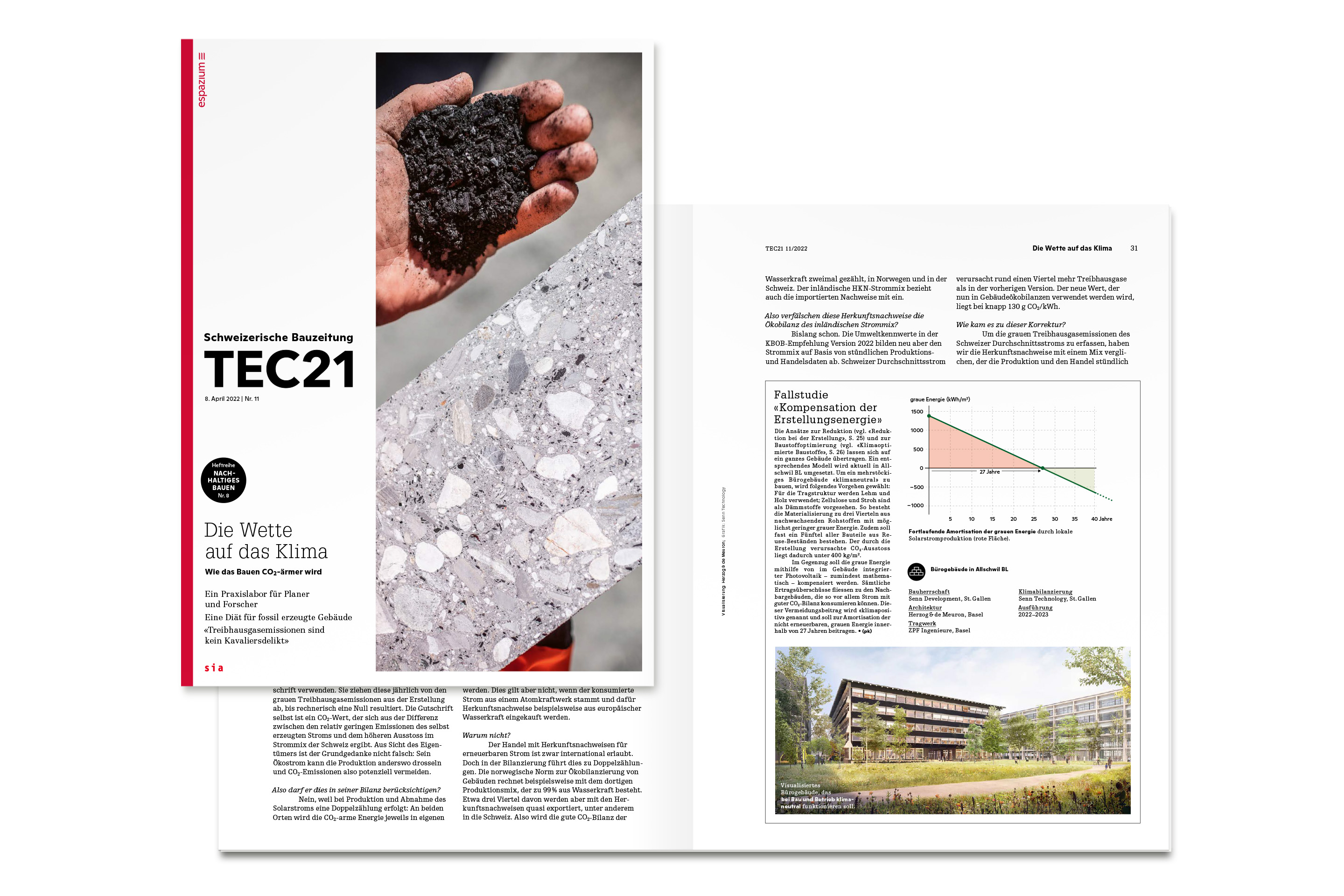 TEC21 11/2022: Die Wette auf das Klima