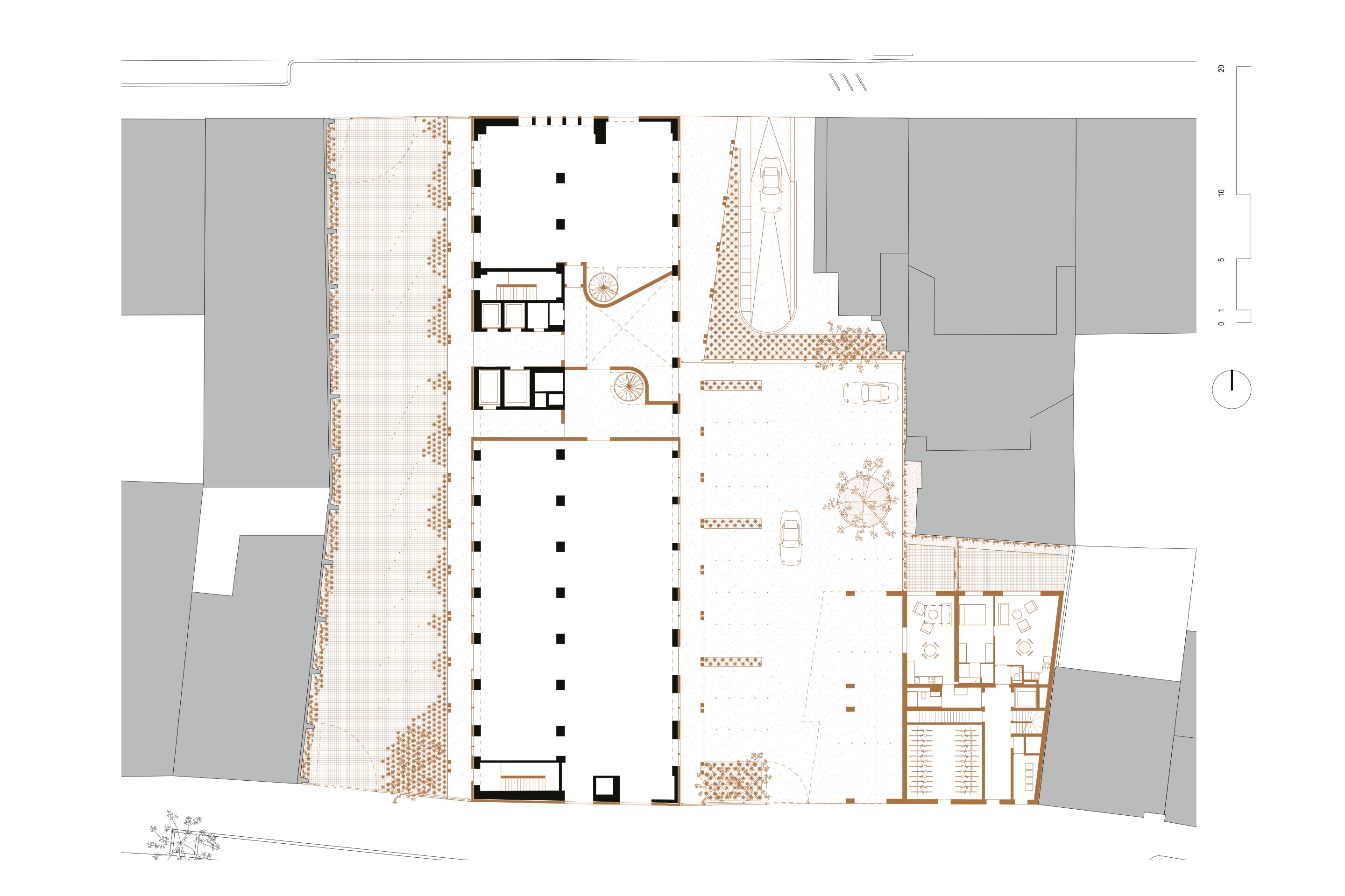 Plan du rez-de-chaussée.