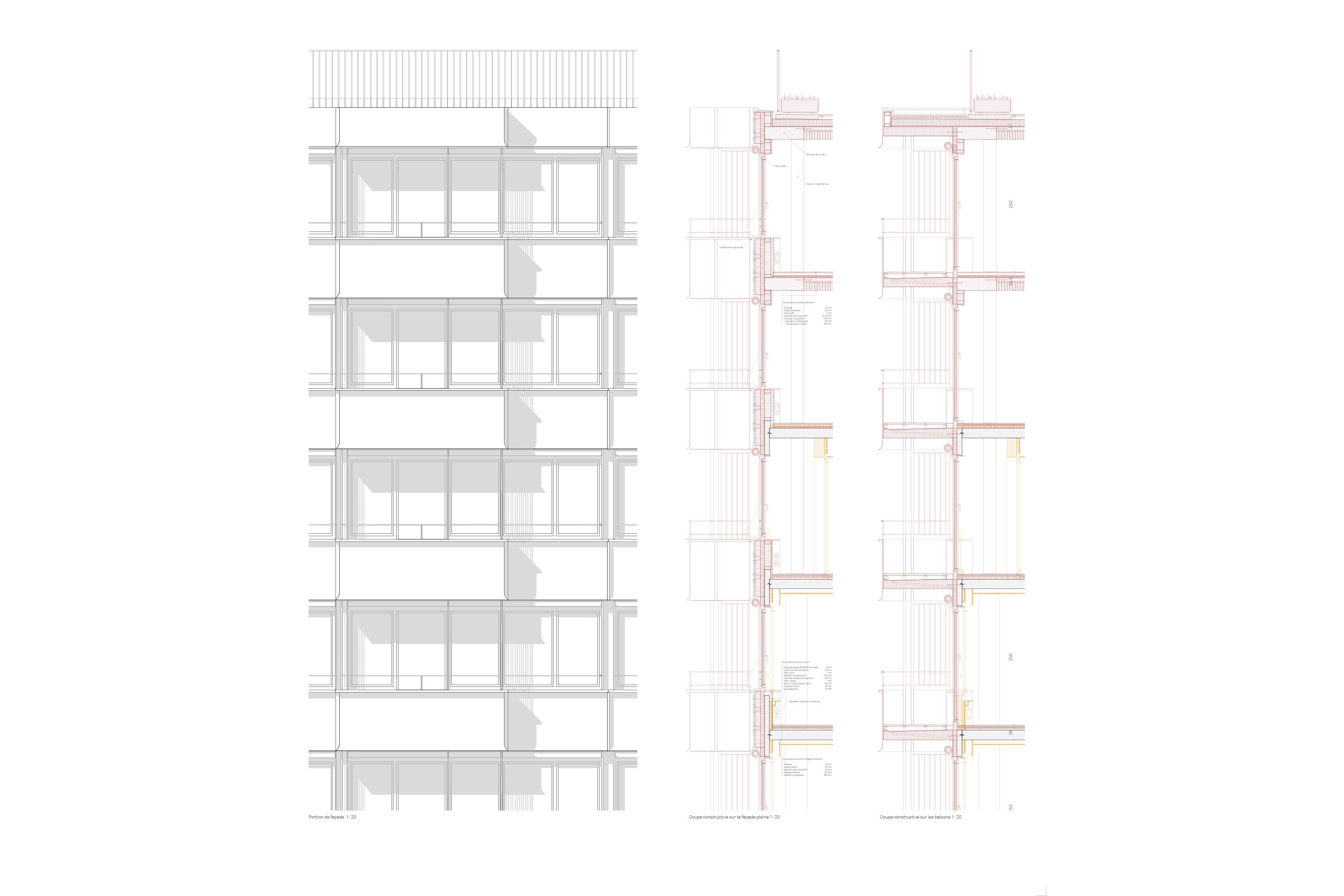 Détail de façade.