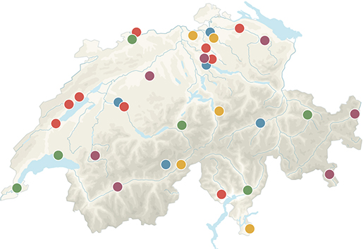 Carte des projets-modèles 2020-2024