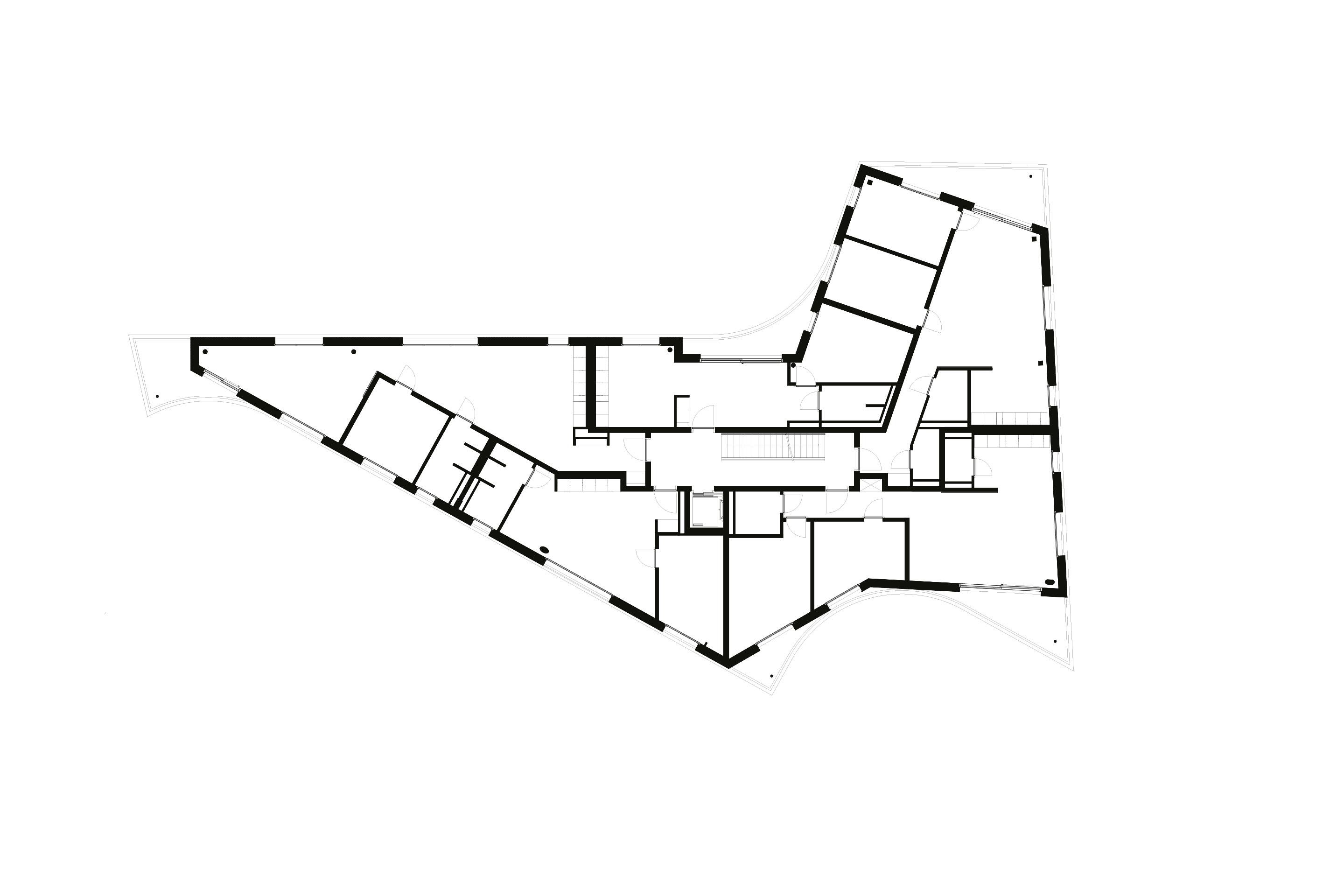 Pianta del secondo piano.