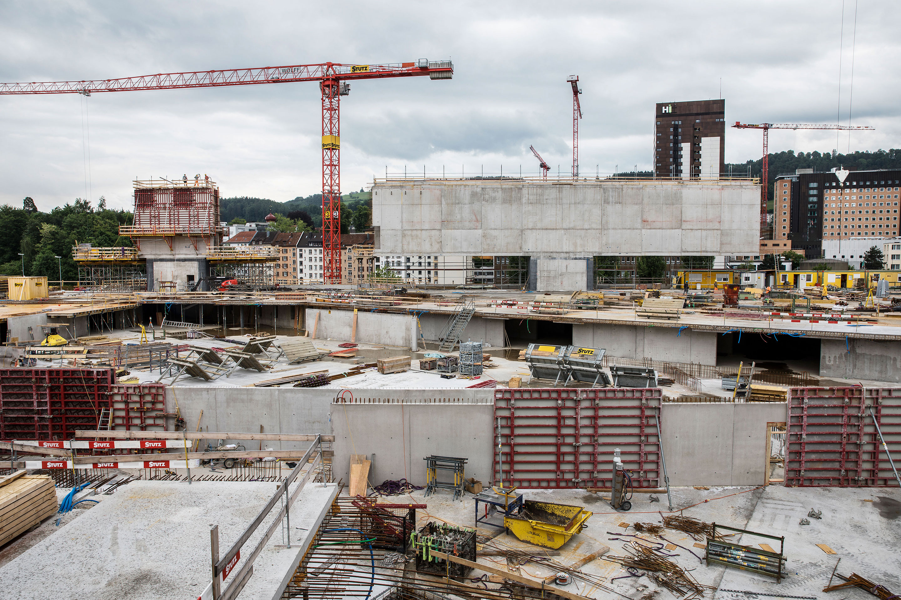 Untergeschoss vor dem Deckeneinbau