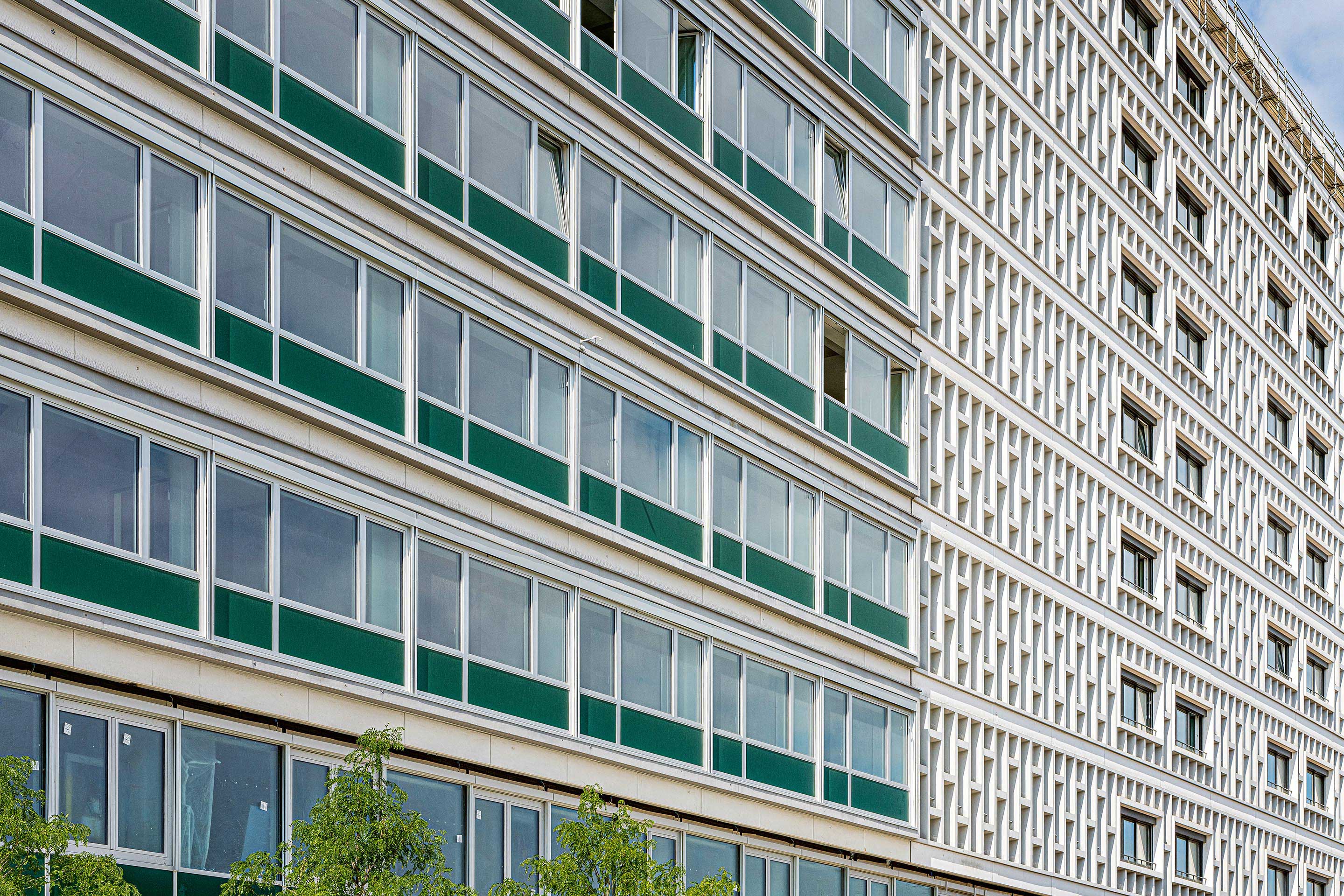 Aluminiumrahmenfassade Nord