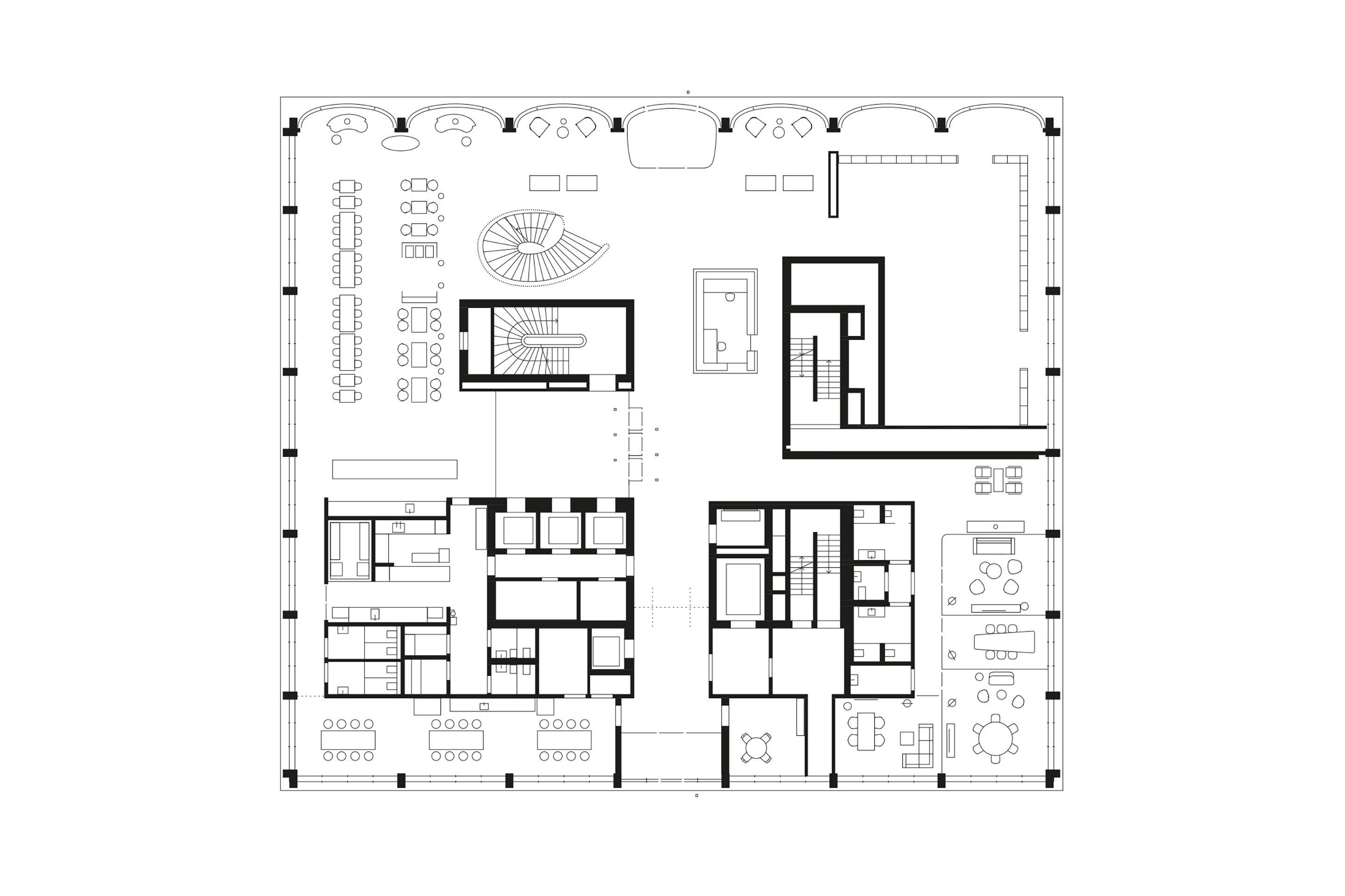 Plans des bureaux de la Bâloise.