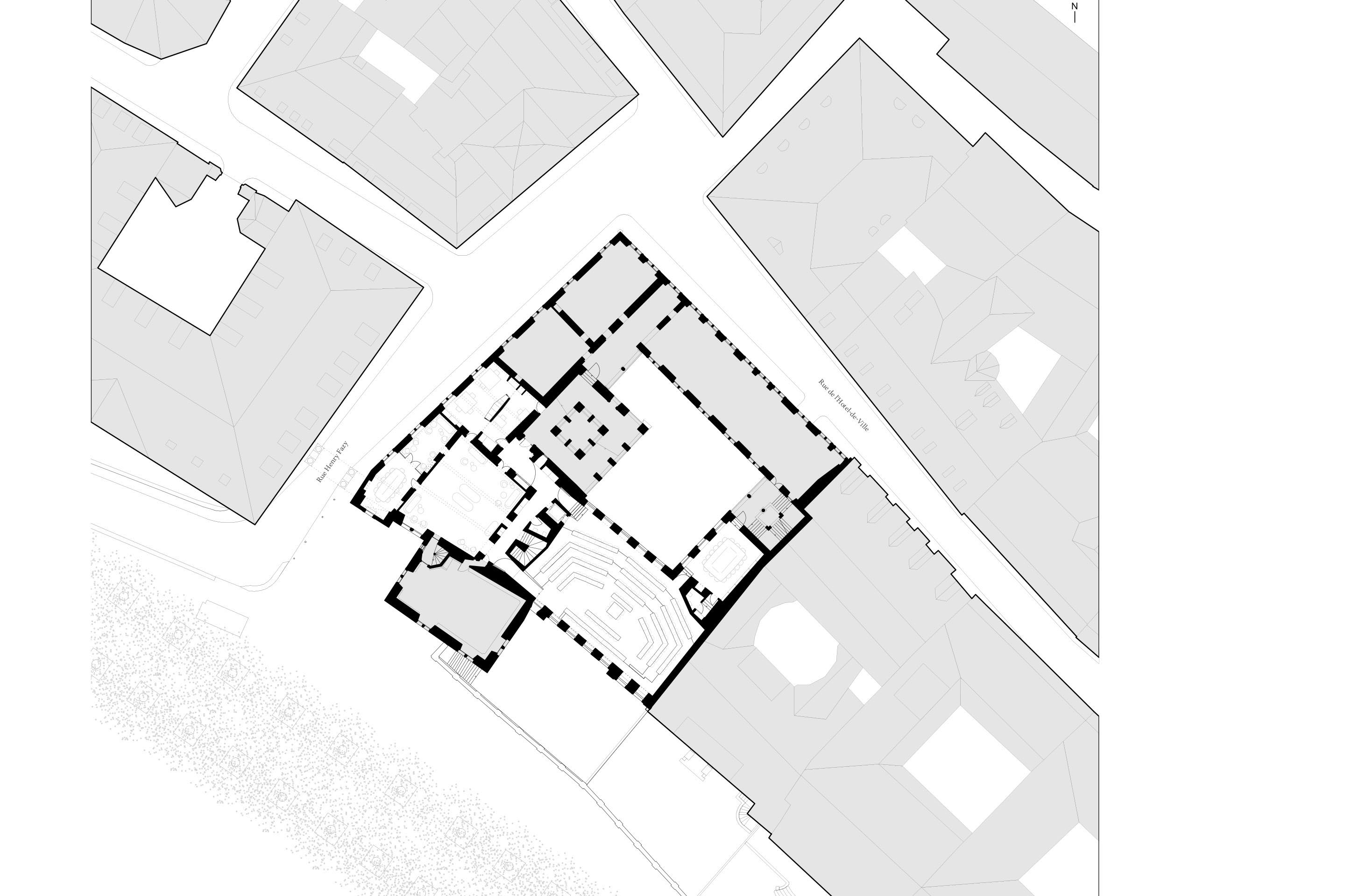 Plan du 1er étage.