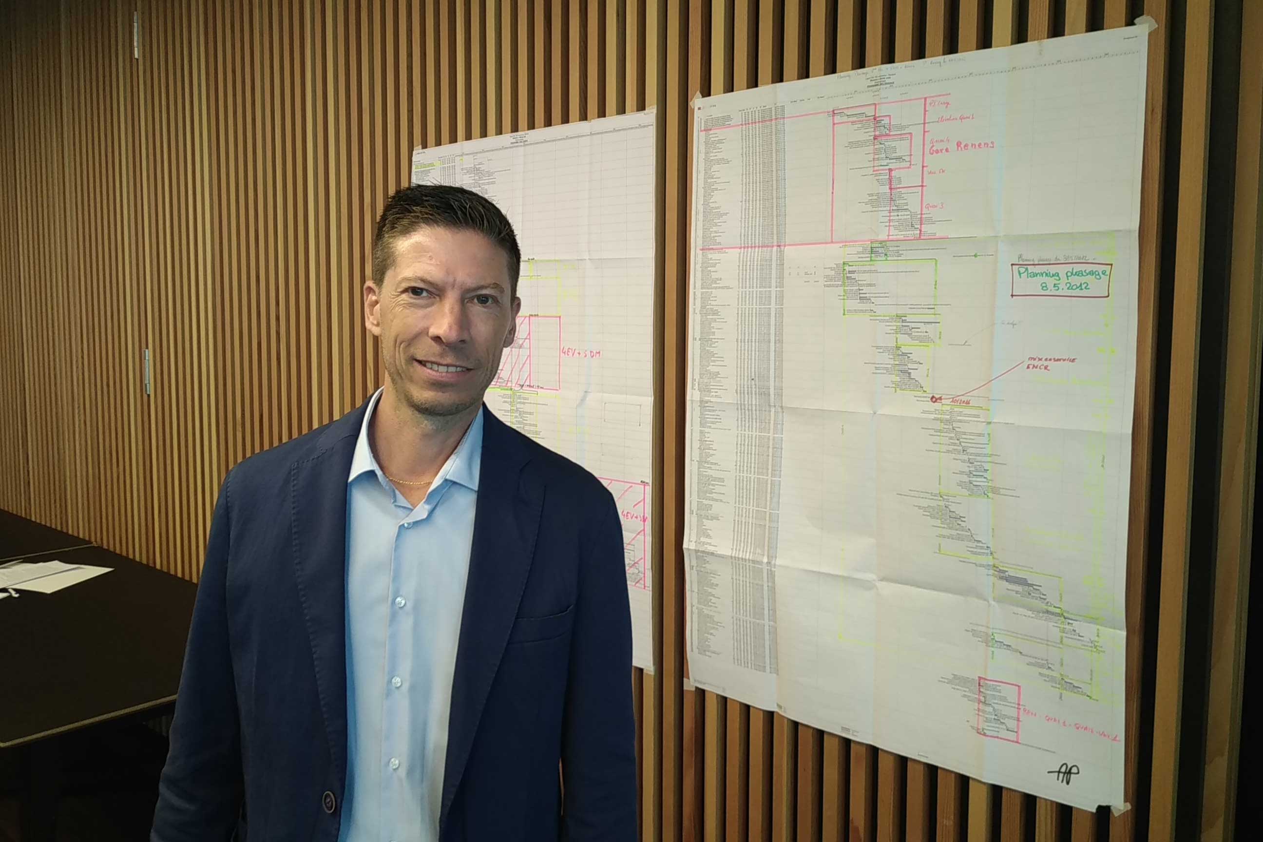 Michael Maître, chef de projet et chef d'orchestre d'un projet de longue haleine.