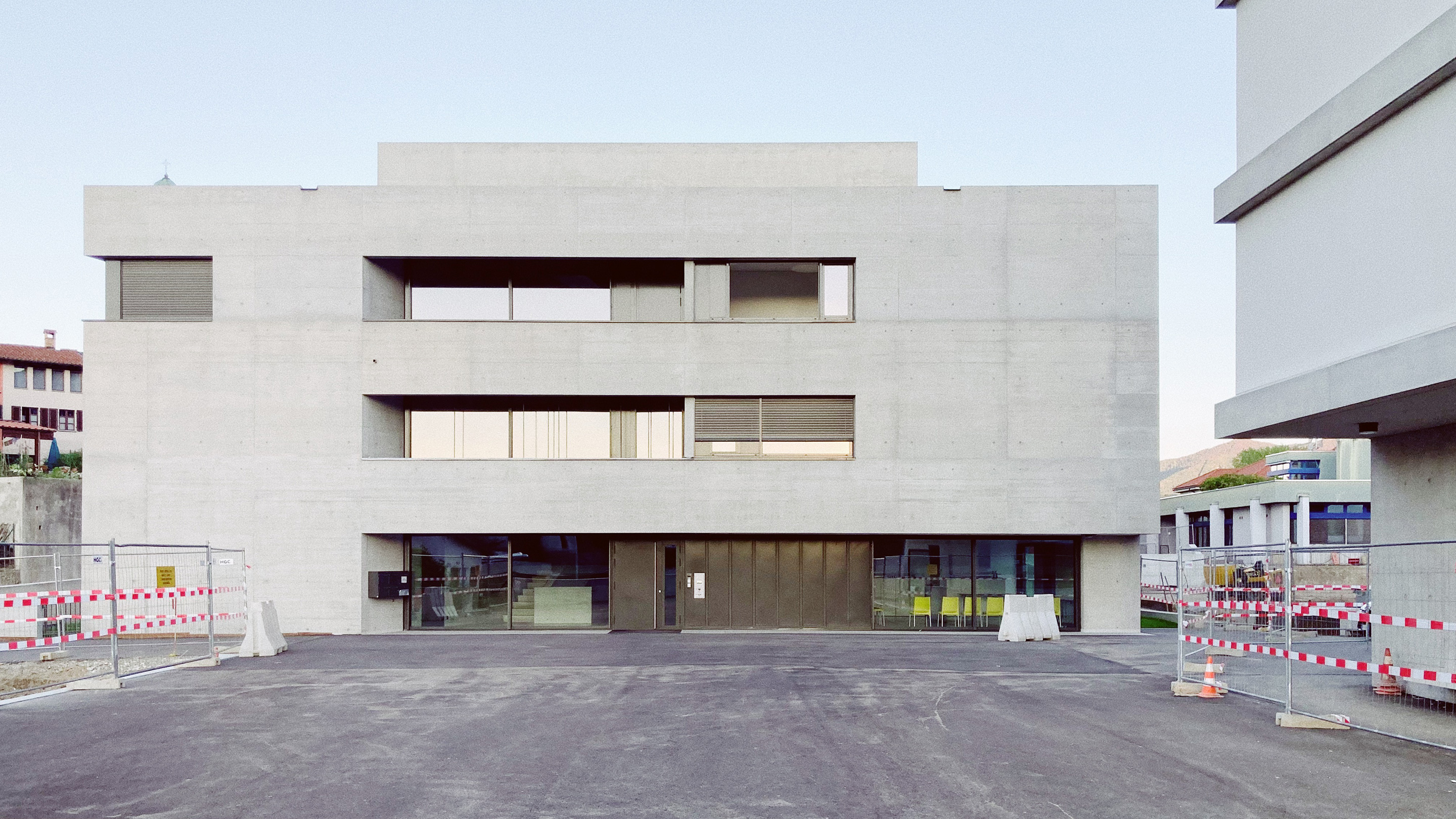 Architetti Tibiletti Associati, Centro polivalente, particolare del quartiere intergenerazionale di Coldrerio.