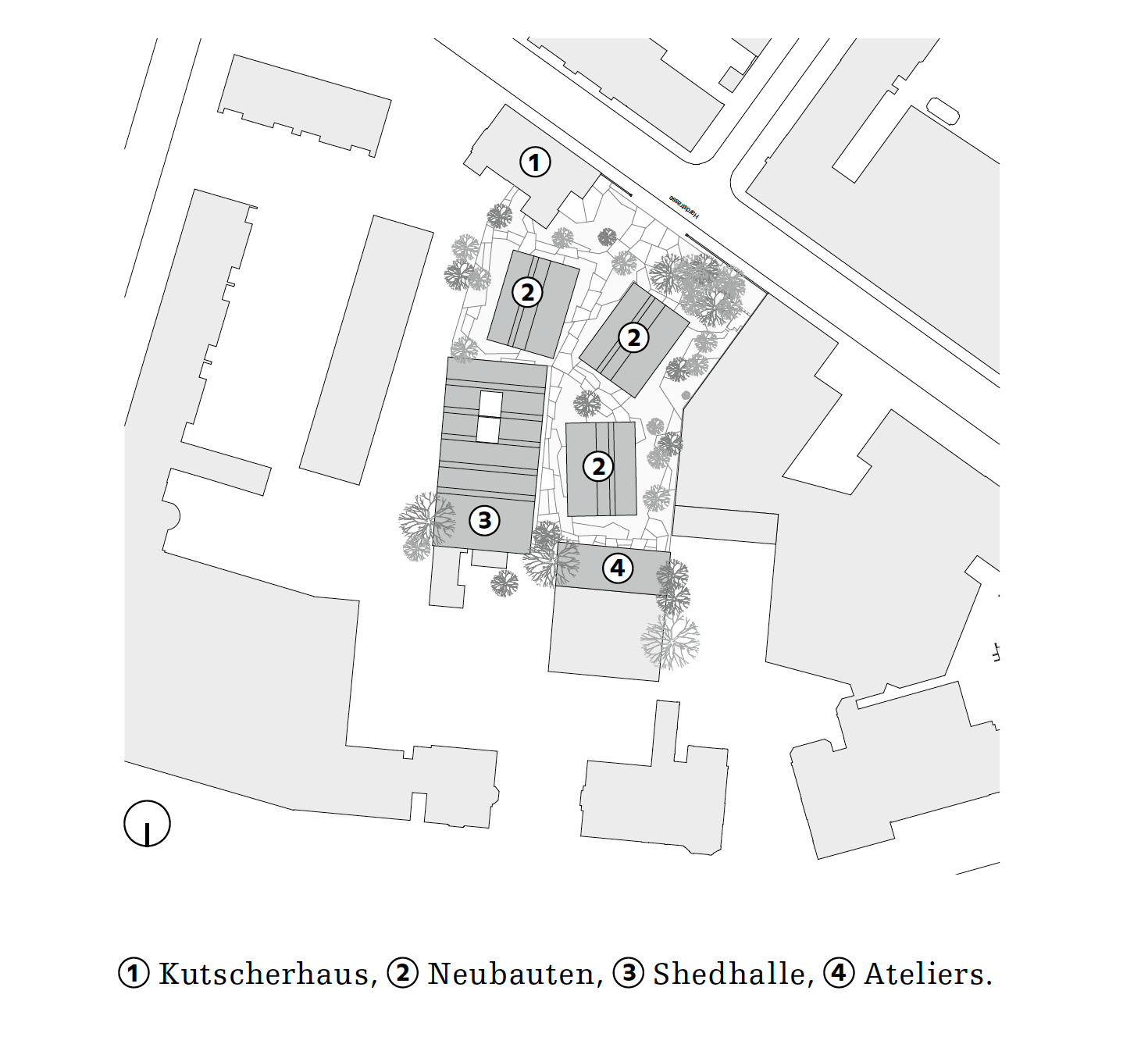 Situationsplan Hardstrasse Basel