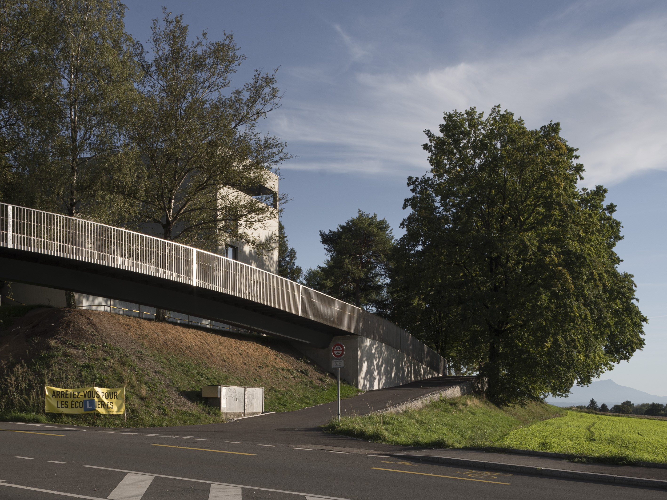 Passerelle sur la route de la Pierre, Commune d'Ecublens, INGPHI