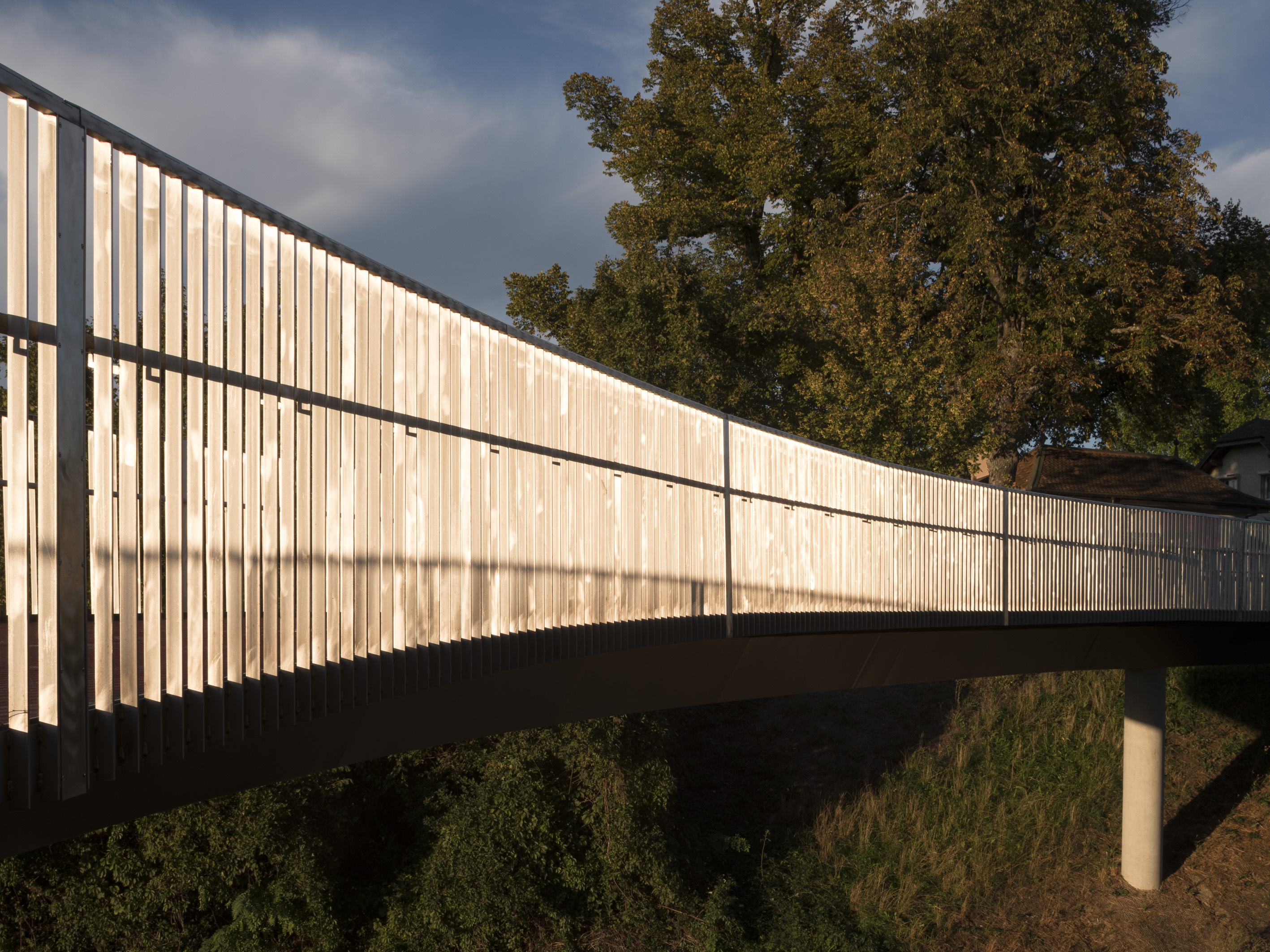 Passerelle sur la route de la Pierre, Commune d'Ecublens, INGPHI