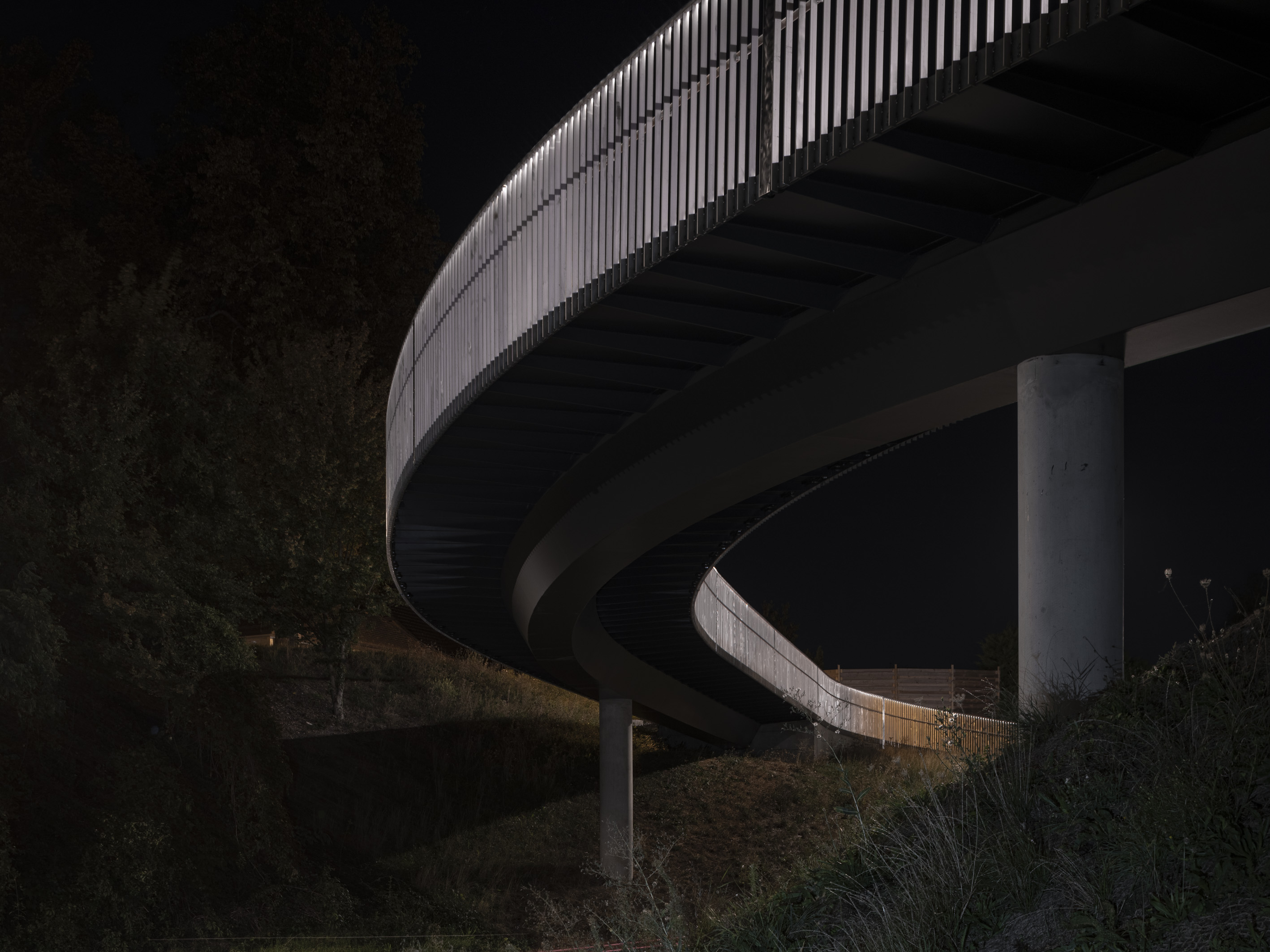Passerelle sur la route de la Pierre, Commune d'Ecublens, INGPHI