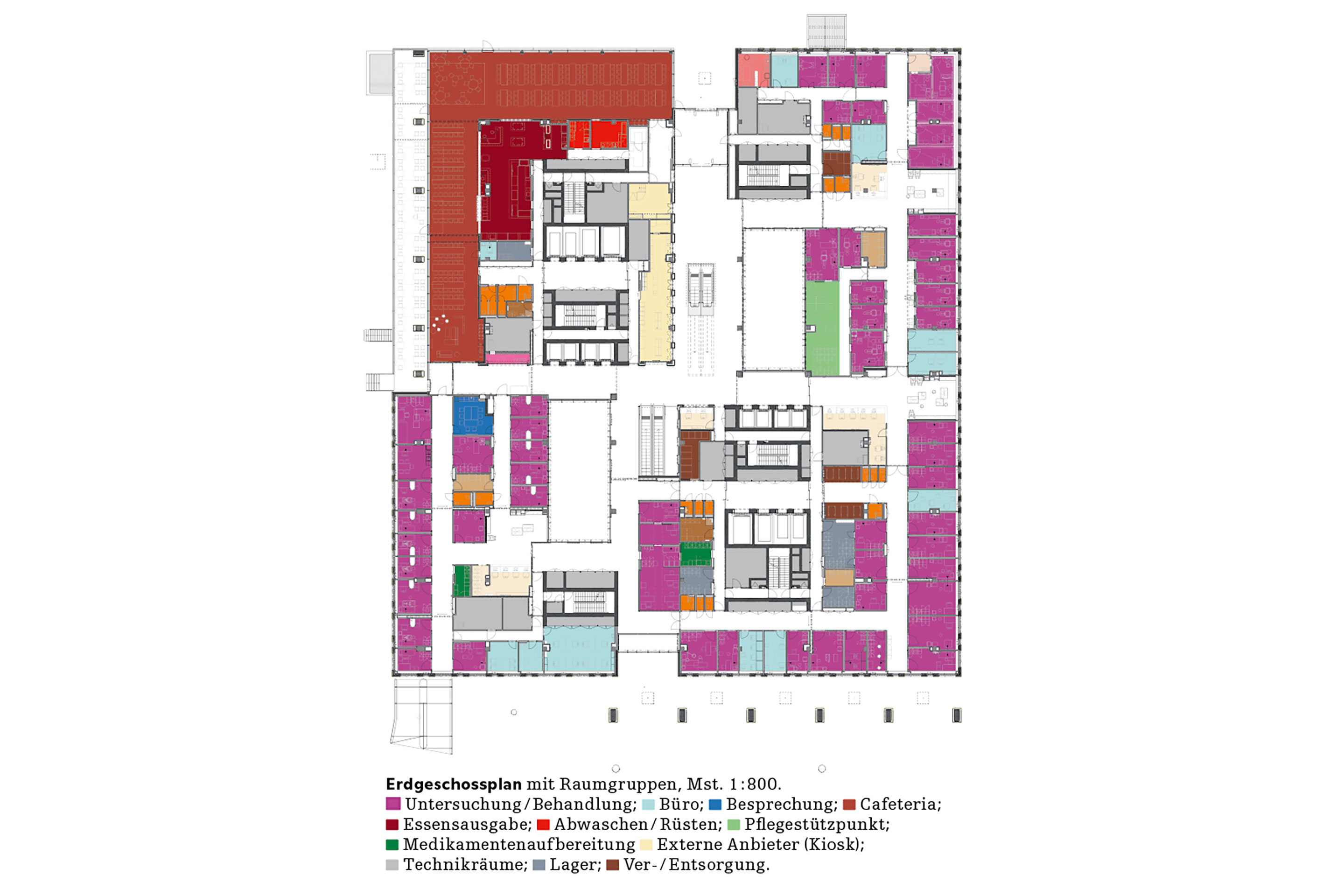Inselspital-Bettenhaus-Grundriss