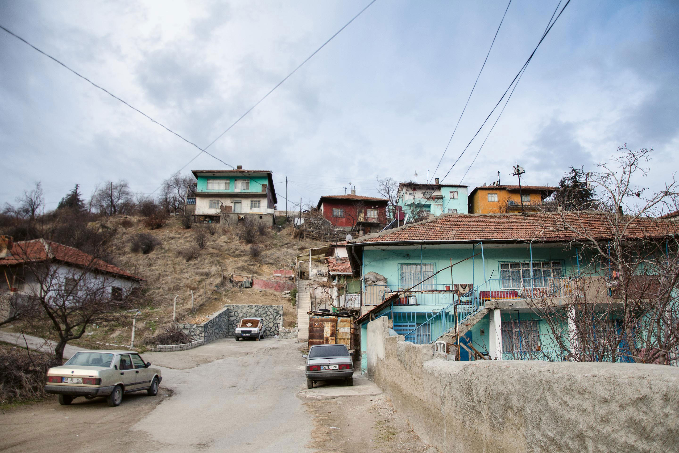 Quartier informel à Mamak est, une ville de la périphérie orientale d’Ankara en 2015.