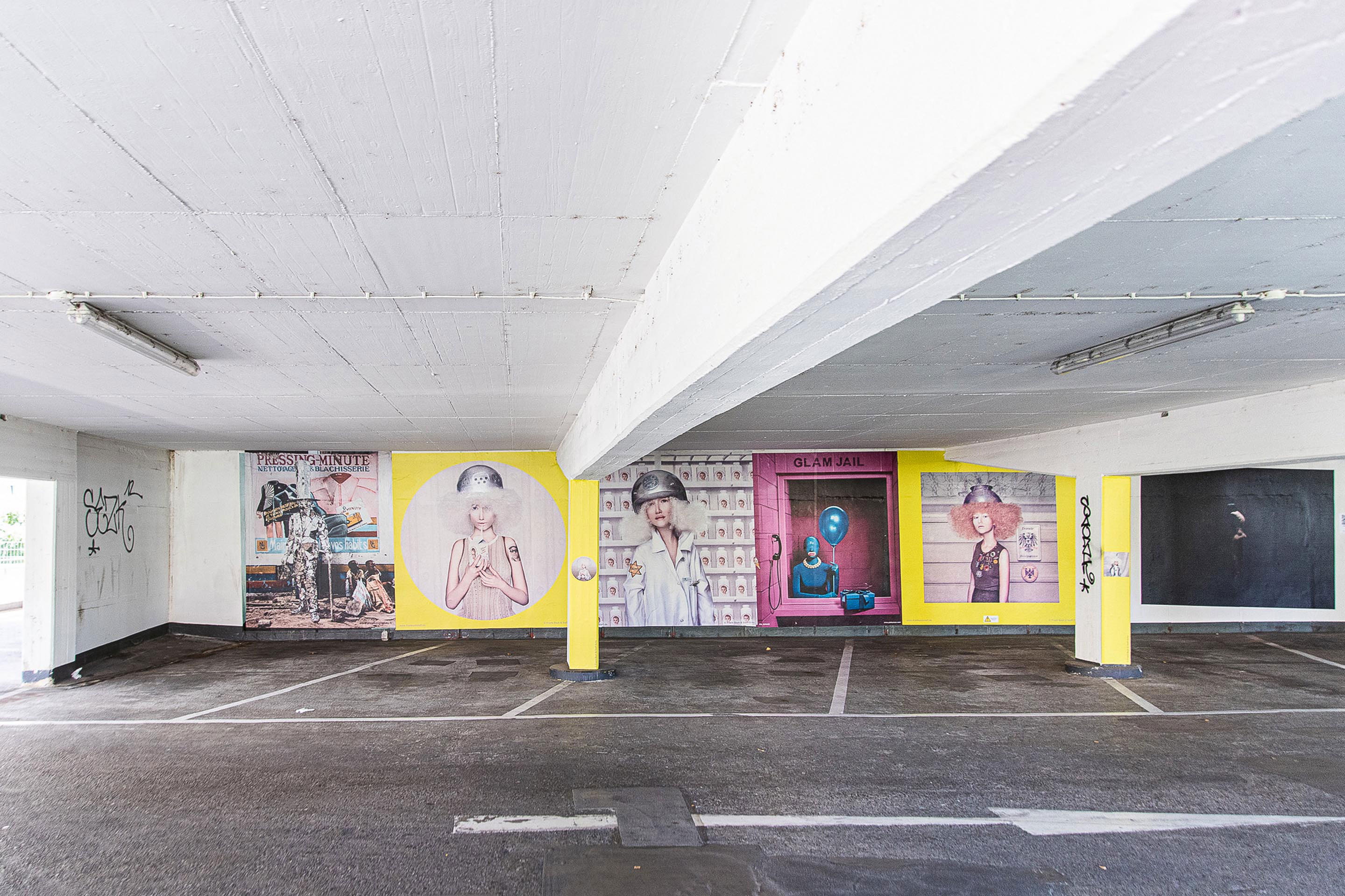 «Fumes and Perfumes» nennt sich die Galerie entlang der schiefen Ebenen. Was mit dem einst wegweisenden Parkhaus nach Auslaufen des Pachtvertrags Ende des Jahrs geschieht, ist offen.