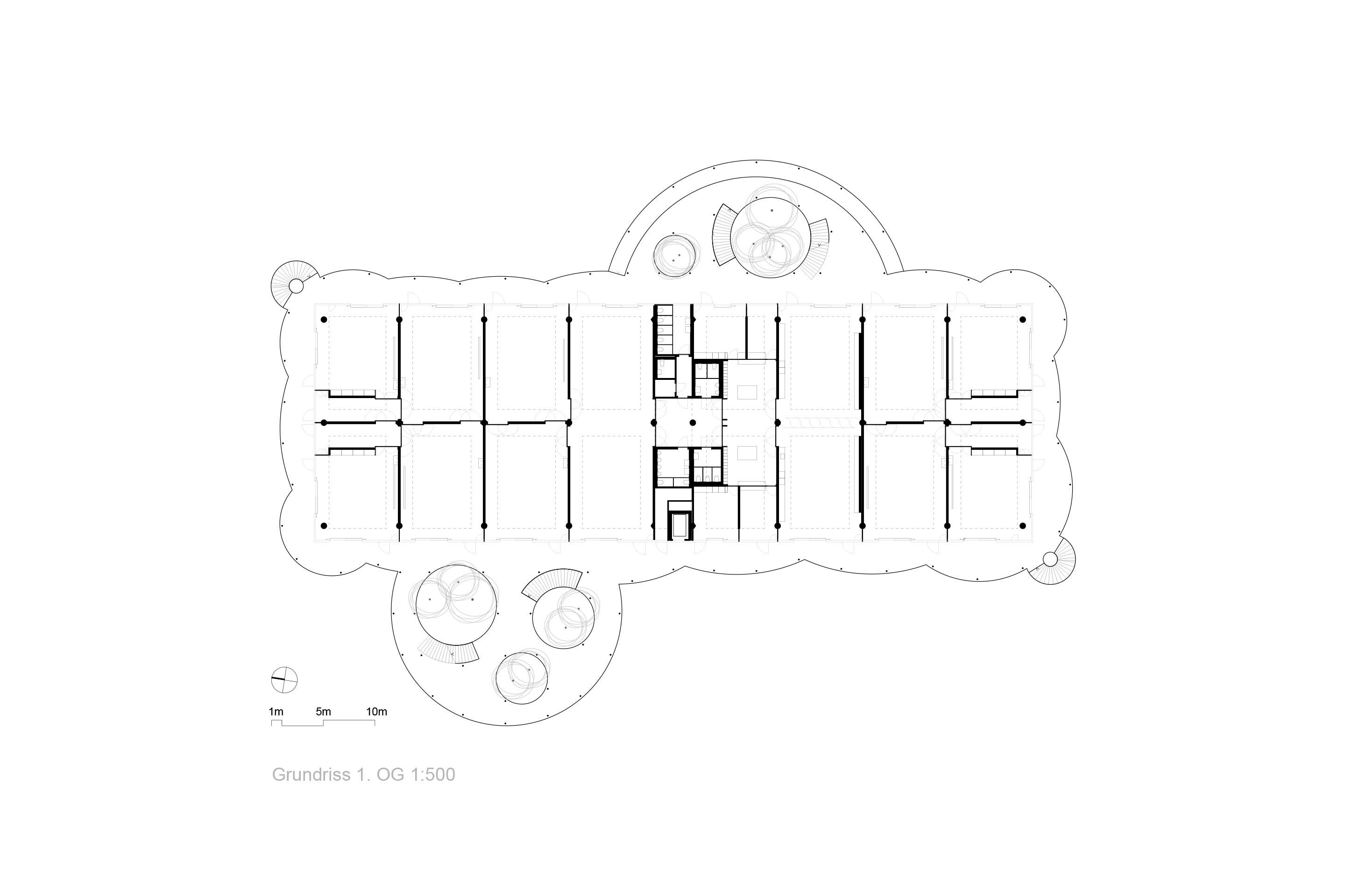 Plan du 1er étage.