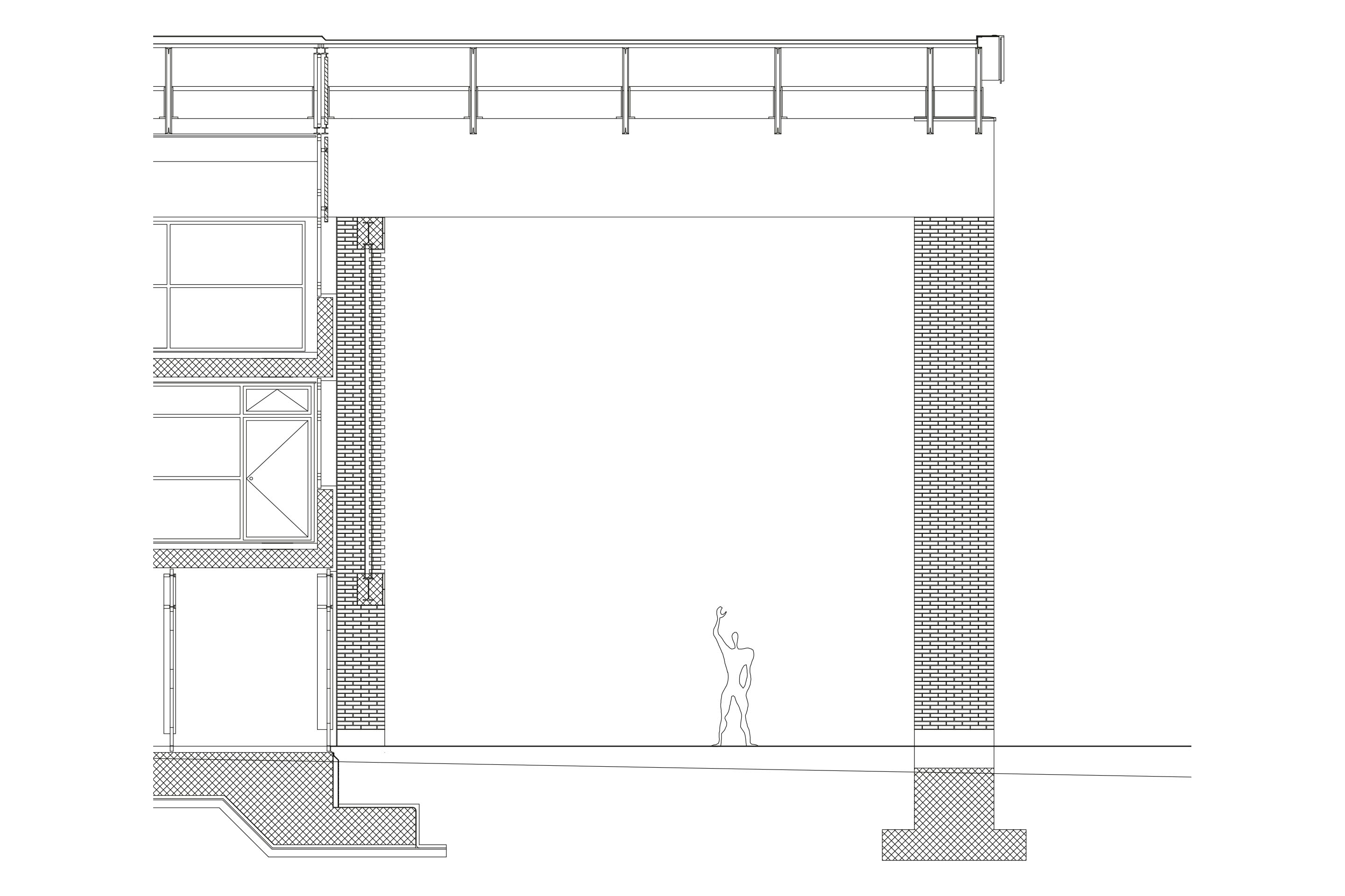 Sezione costruttiva edificio Gottardo.