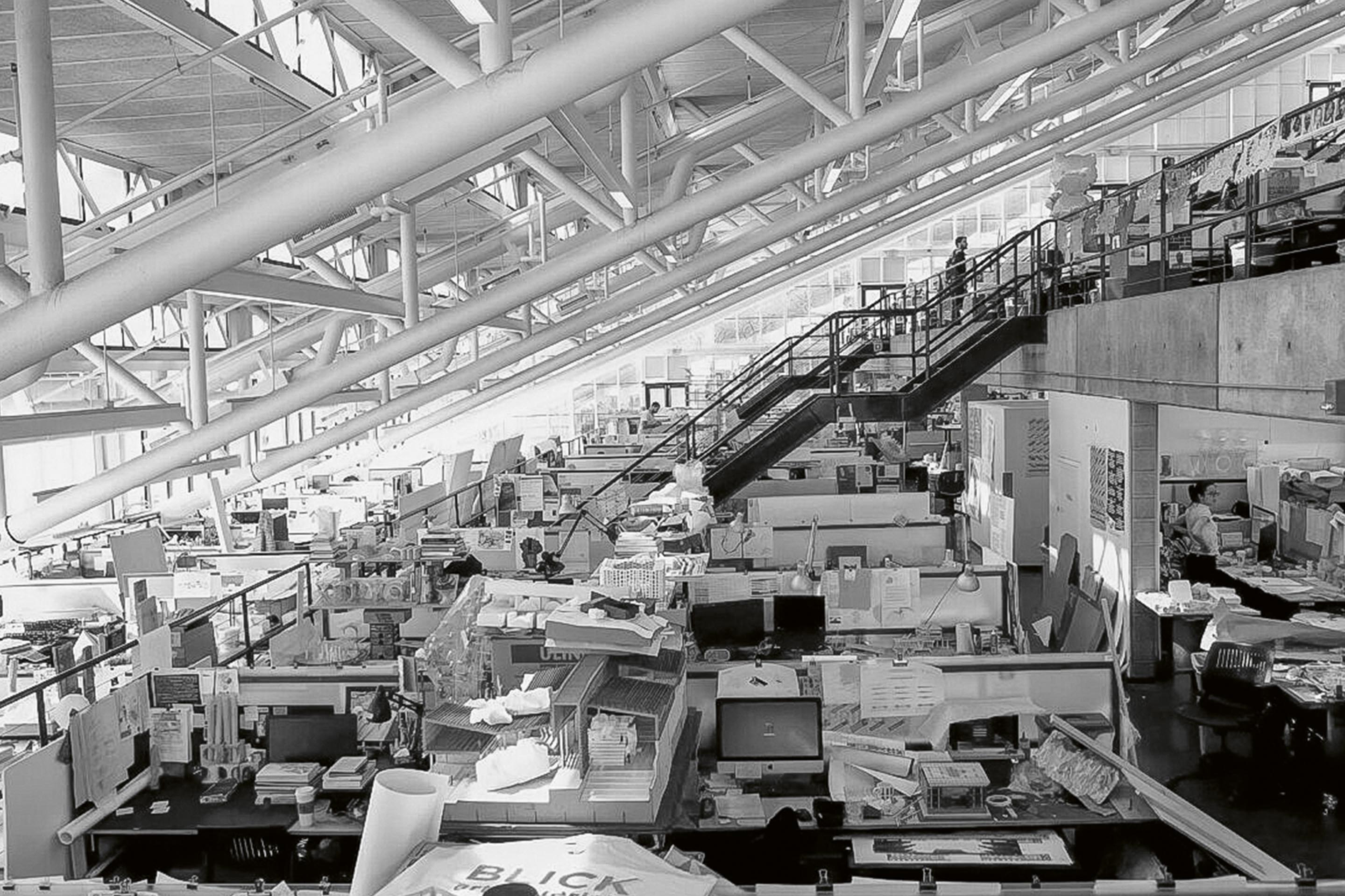 Vue des ateliers de projet au Gund Hall de GSD Harvard.