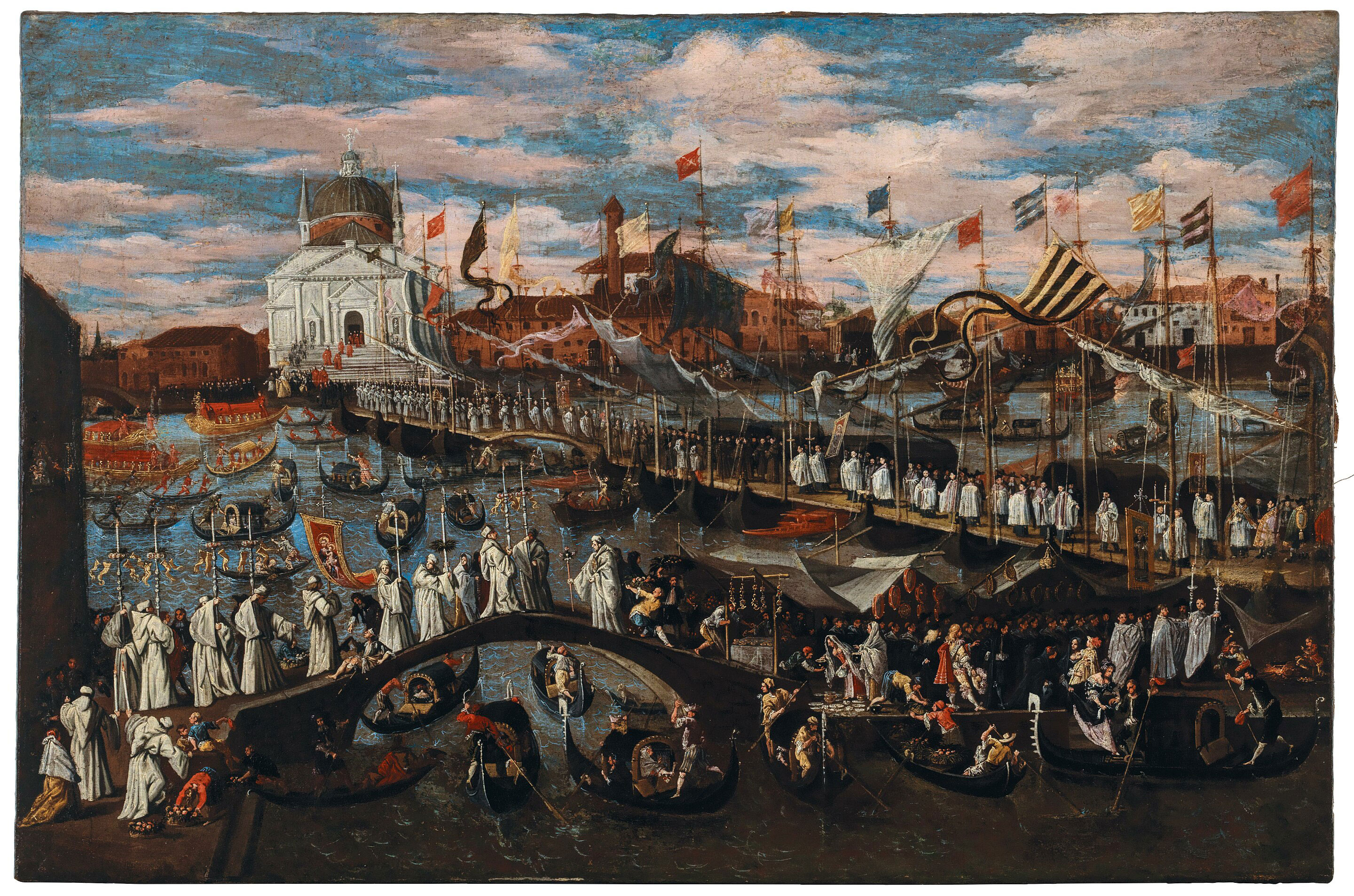 Joseph Heintz il Giovane, La processione della Festa del Redentore, XVII sec., olio su tela.
