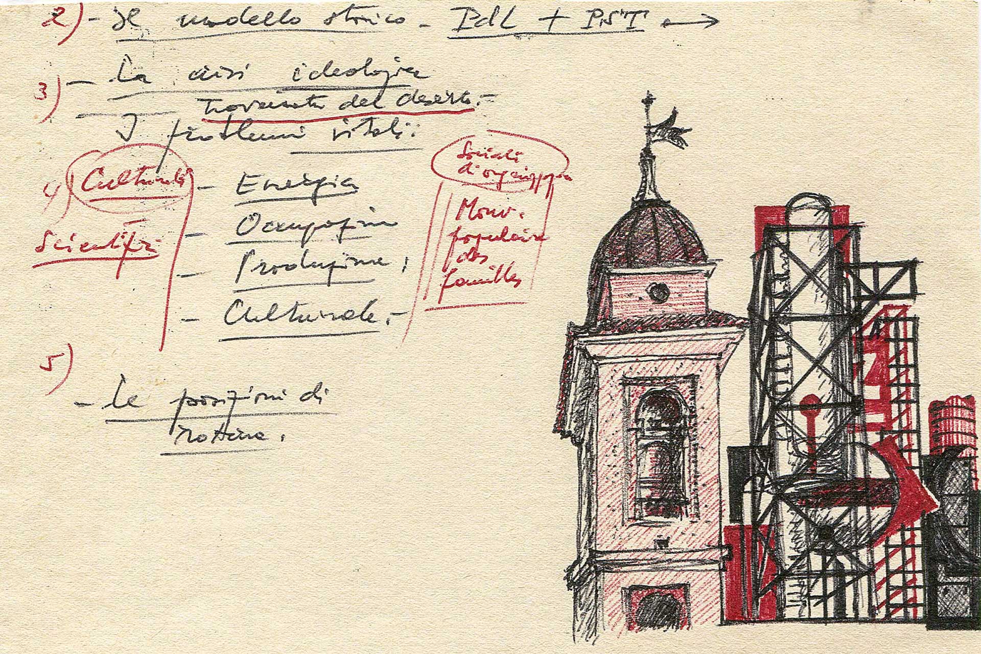 Senza titolo, disegni e note.