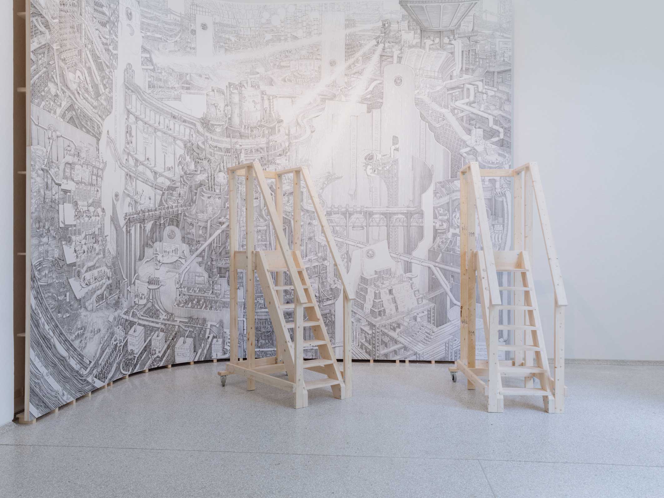 Paesi Bassi, un disegno sui sistemi dell’acqua dell’architetta Carlijn Kingma.