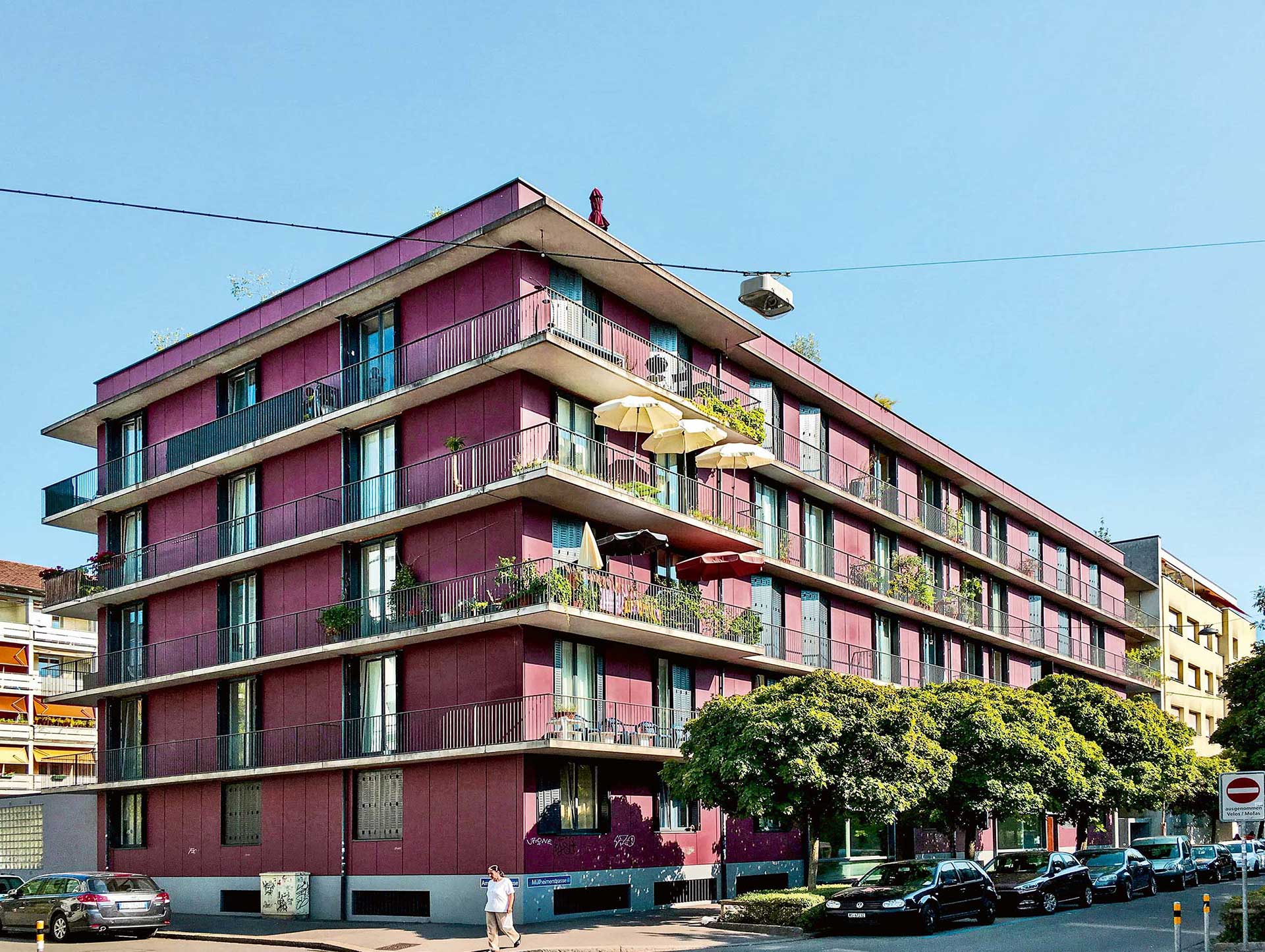 Morger Degelo, Kommunales Wohnhaus, Basilea (1994).