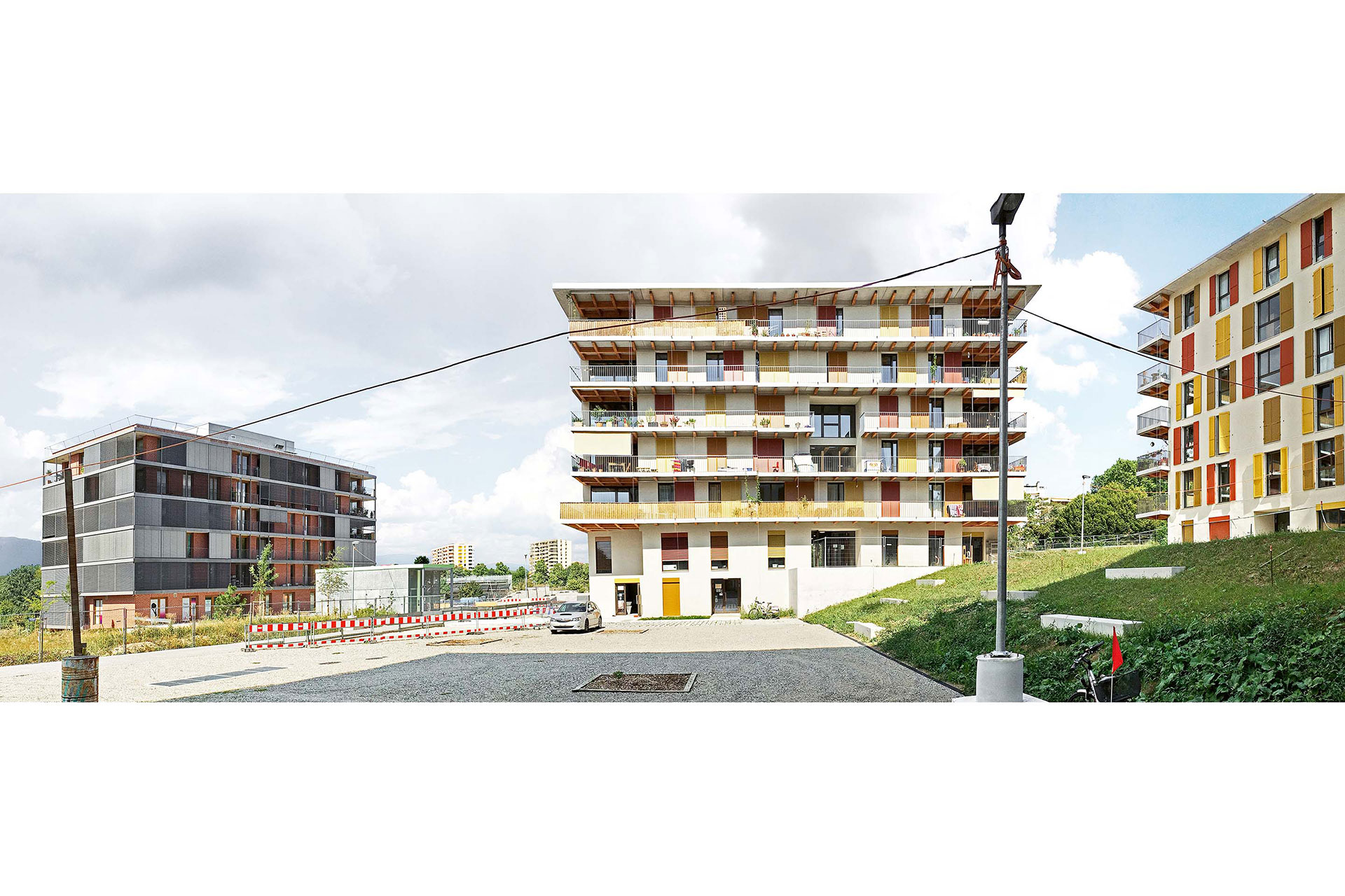 LBL Architectes, Ecoquartier Meyrin Vergers - Cooperative Polygones Bonhôte Zapata - Coop. Equilibre, Ginevra (2015-2018).
