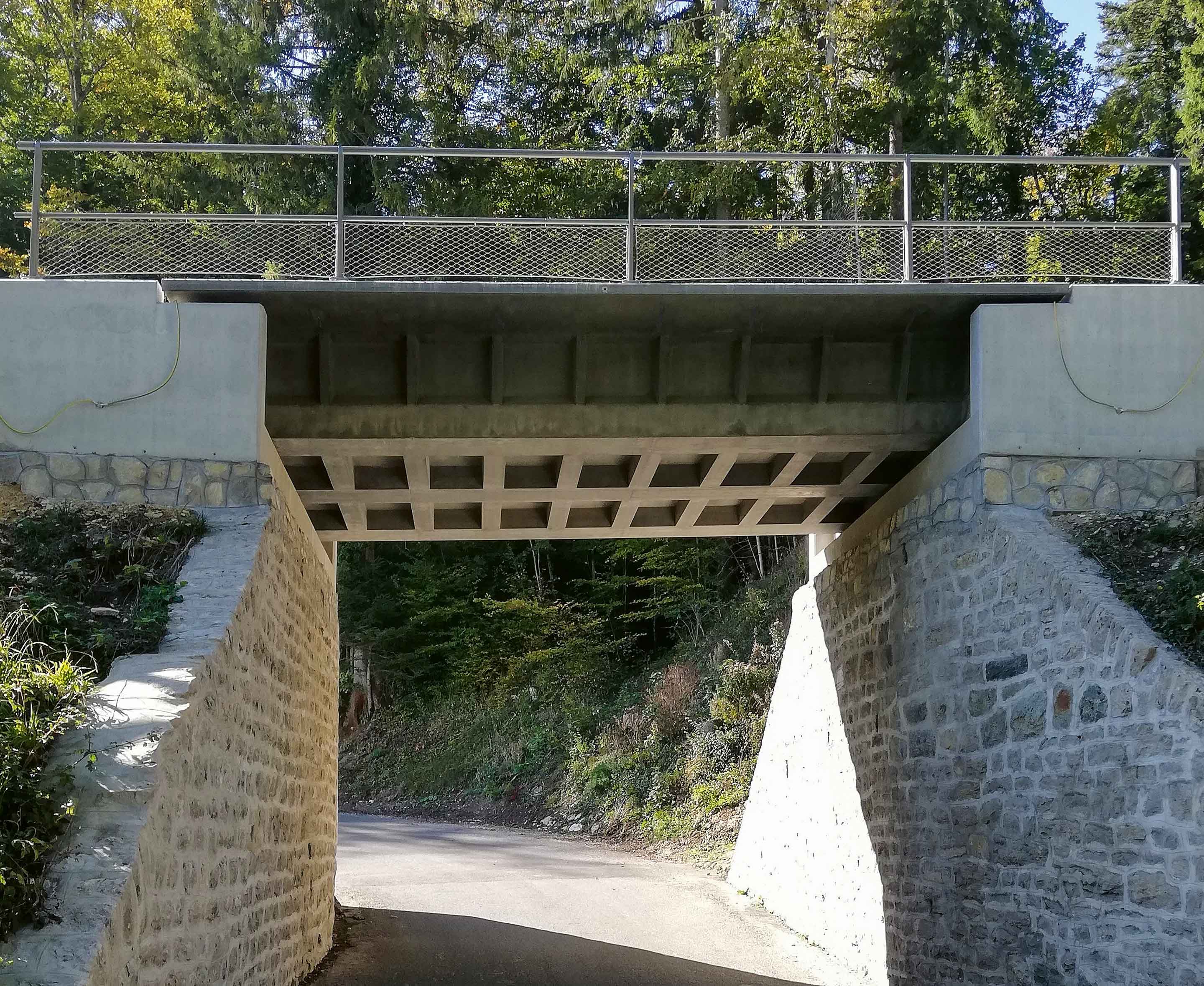 Le nouveau pont ferroviaire de l’Aiguillon, réalisé en CFUP armé.