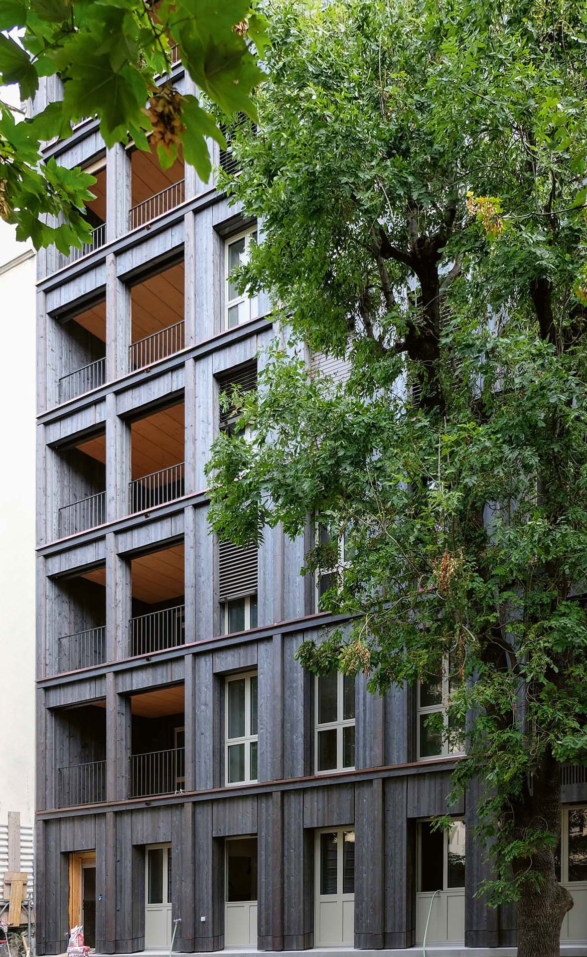 Vue de la façade sur cour.