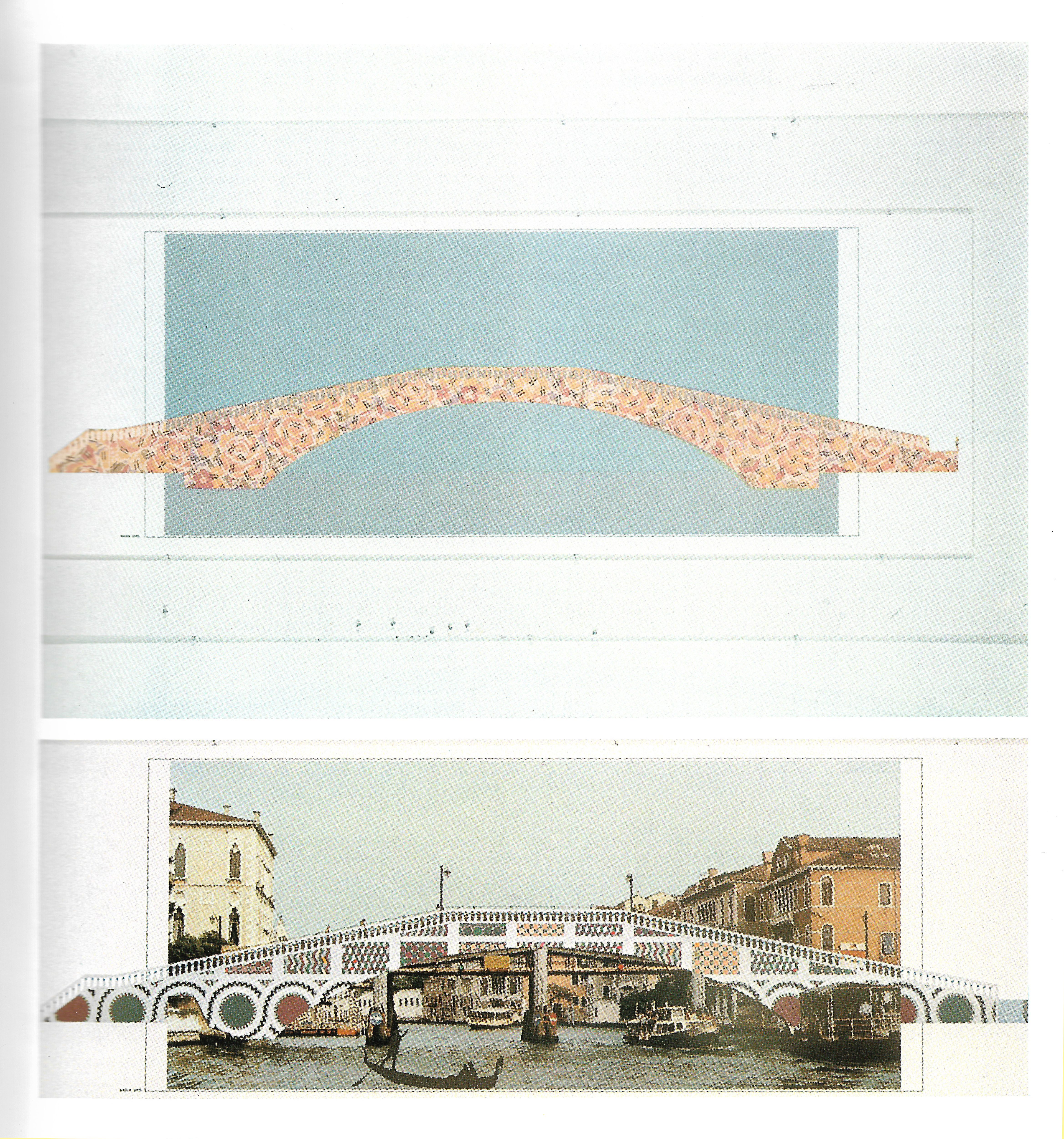 Venturi, Rauch, Scott-Brown, Progetto di concorso per il Ponte dell’Accademia, Terza Mostra Internazionale di Architettura. Progetto Venezia, 1985.