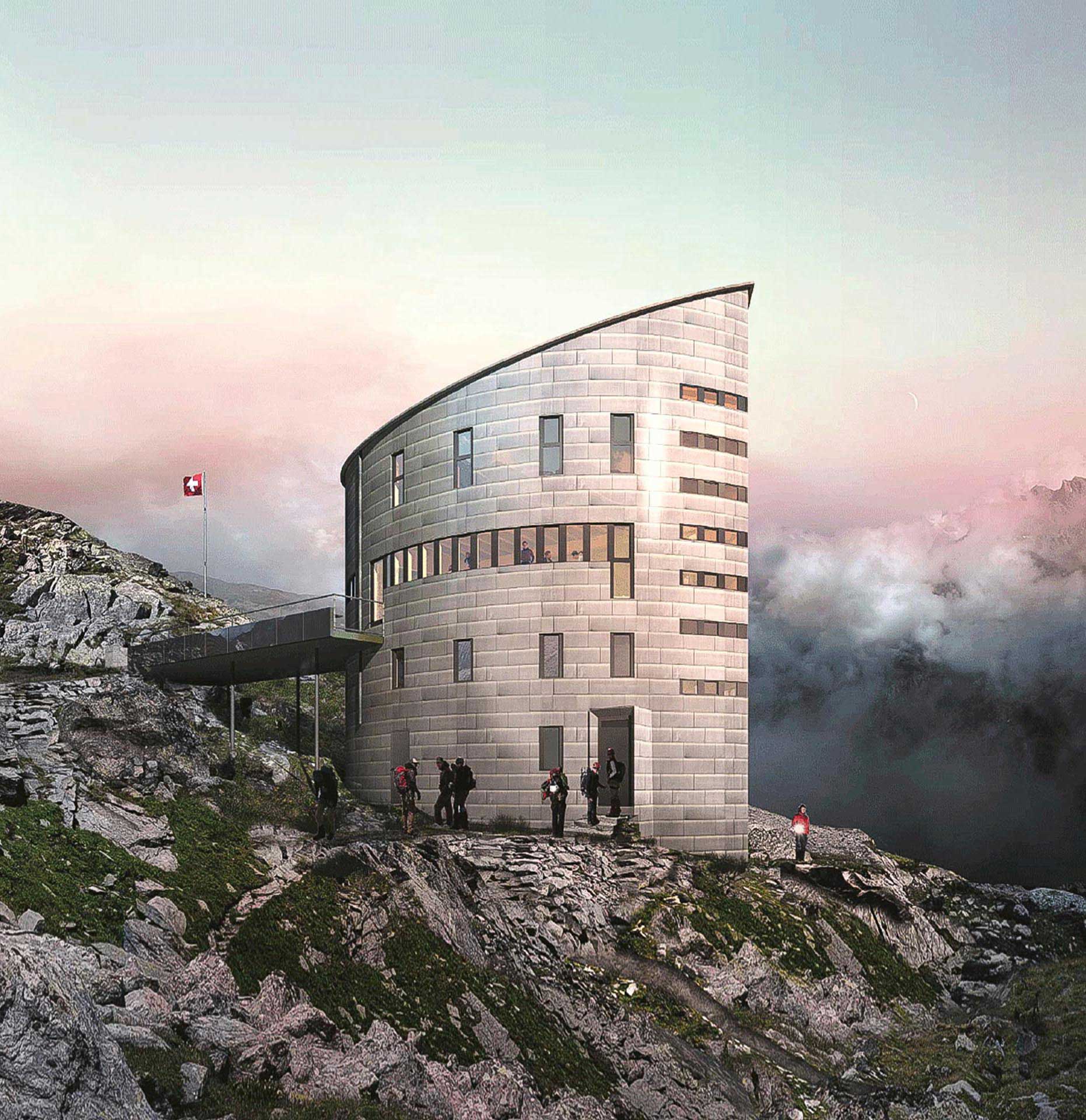 Cabane du Vélan, Prenez de la hauteur, projet lauréat.