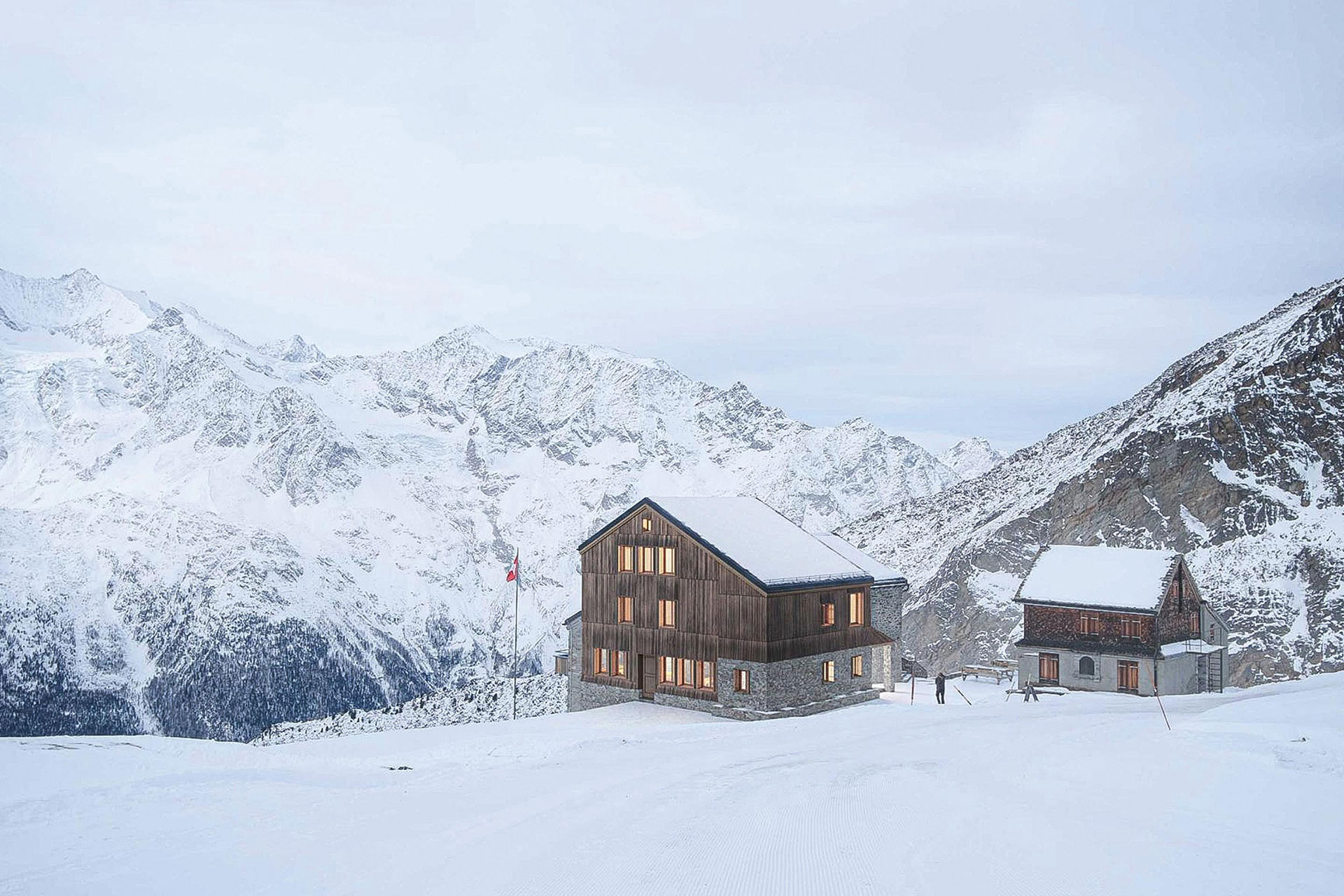 Weissmieshütten, Bax mit Pirmin, projet lauréat.