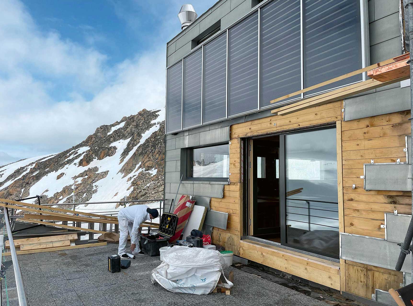 Un chantier à 3000 m.