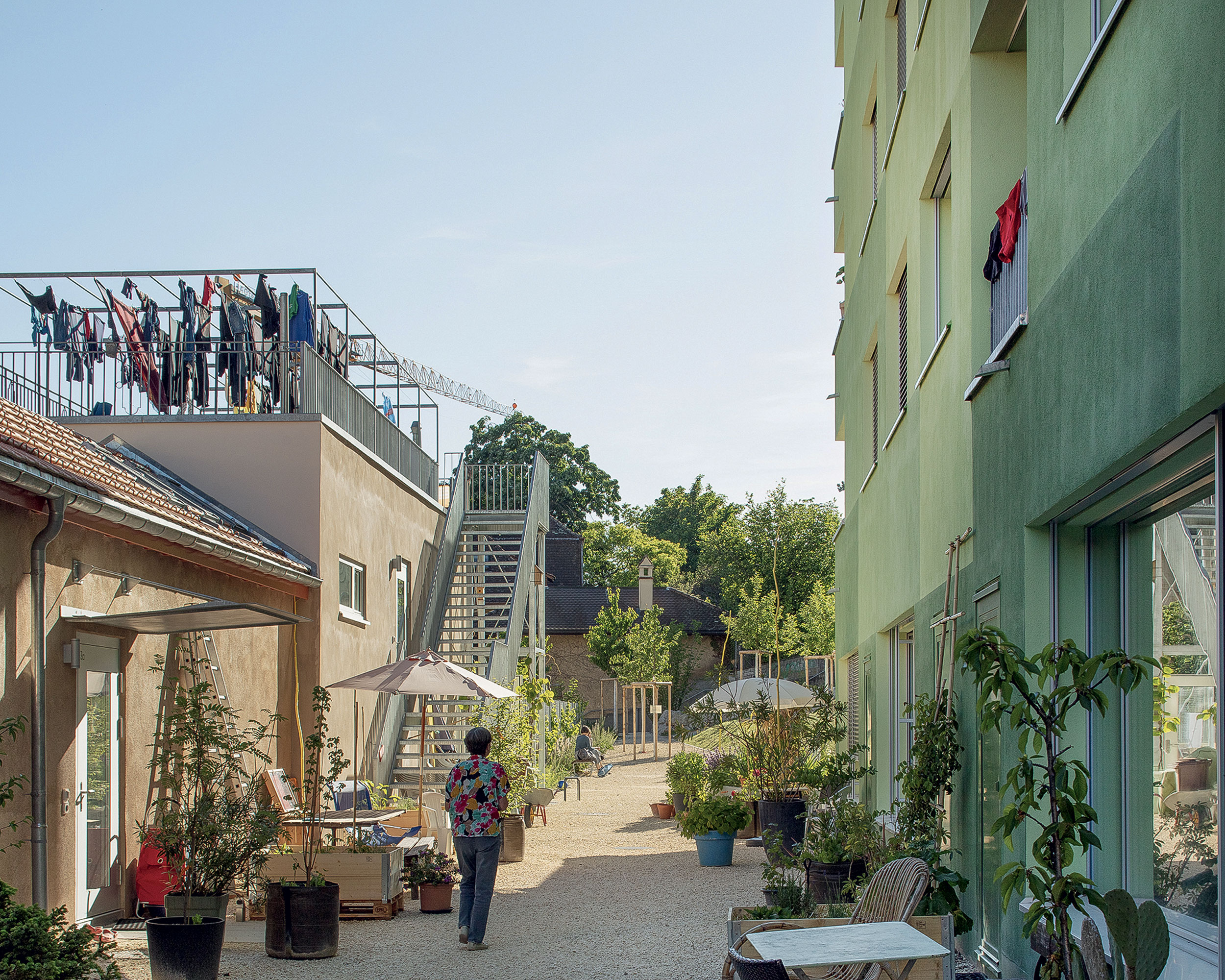 Cour de la coopérative (© Yves André)